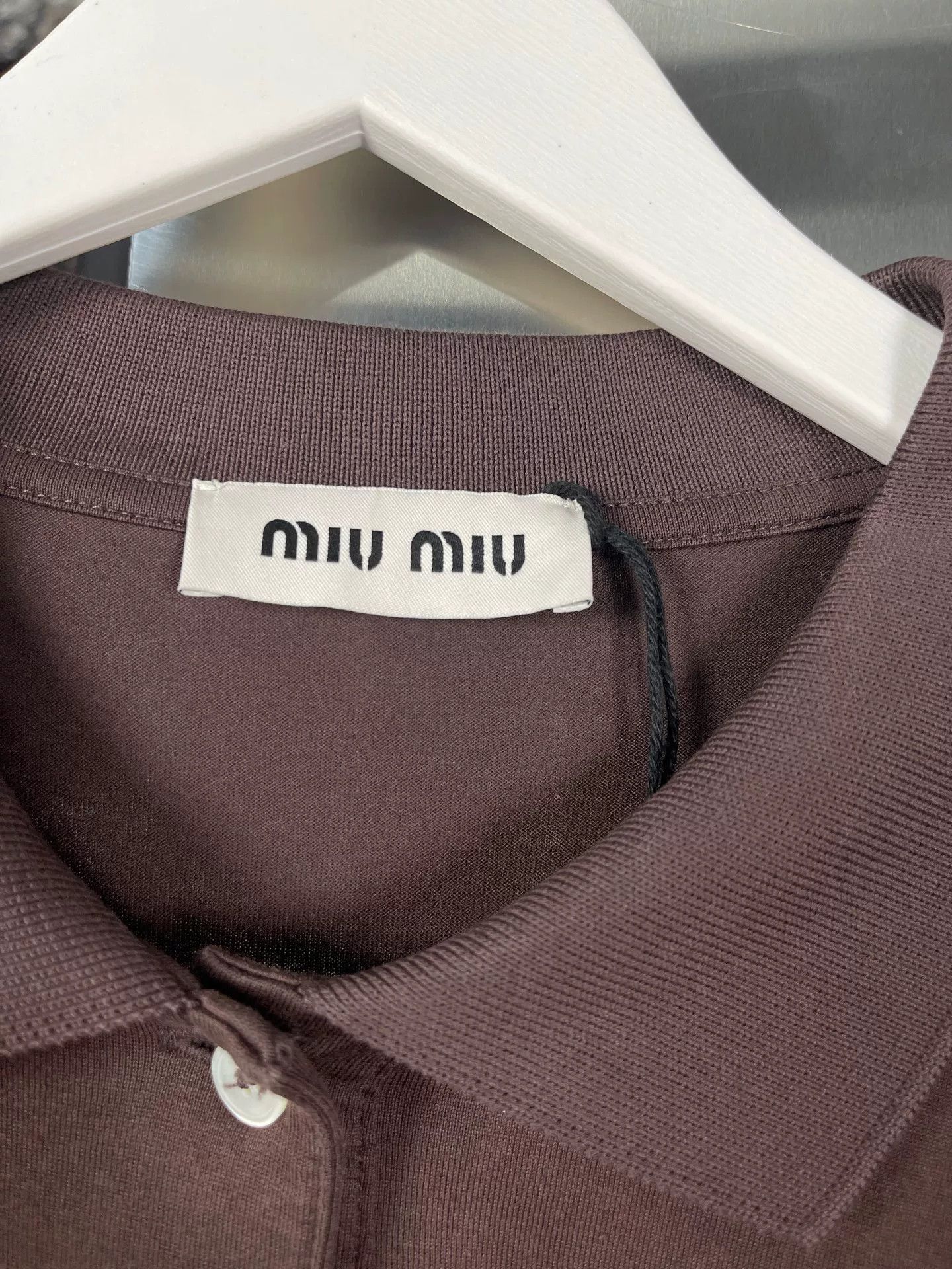 Miu Miu Miu Miu Layered Striped Polo Shirt Size L Size L / US 10 / IT 46 - 8 Thumbnail