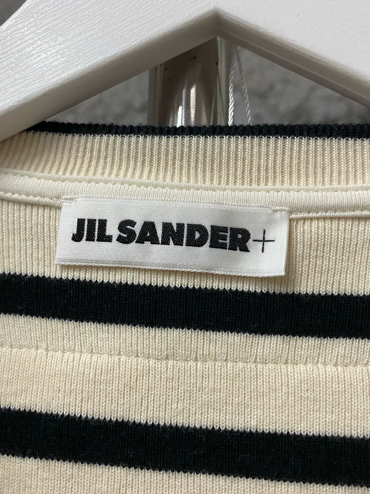 Jil Sander Jil Sander+ Striped Short Sleeve T-Shirt Size M Size US M / EU 48-50 / 2 - 7 Thumbnail