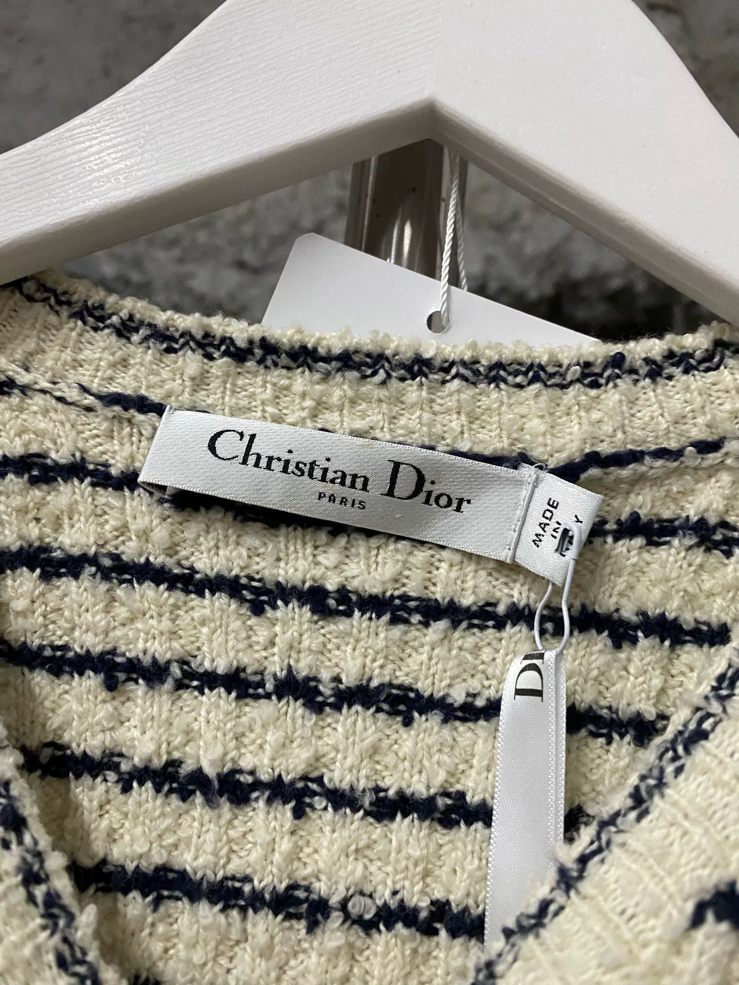Dior Dior Striped Knit Top Size 42 Size M / US 6-8 / IT 42-44 - 6 Thumbnail