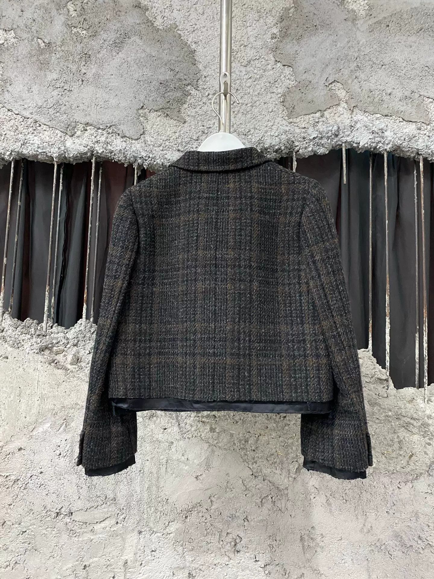 Miu Miu Miu Miu Checked Wool Blazer Size 36 Size XS / US 0-2 / IT 36-38 - 3 Thumbnail