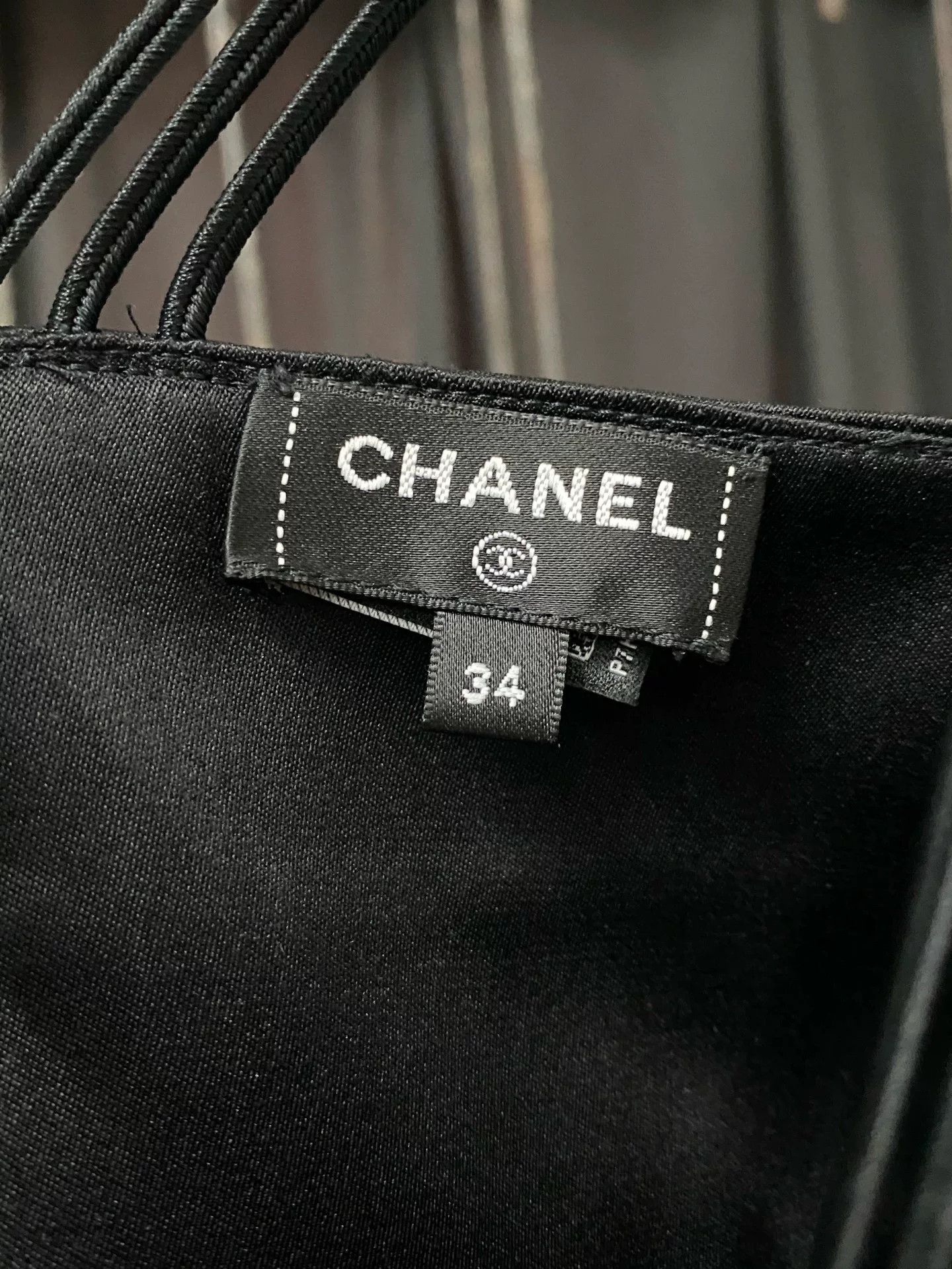 Chanel Chanel CC Logo Satin Camisole Size 34 Size XS / US 0-2 / IT 36-38 - 7 Thumbnail