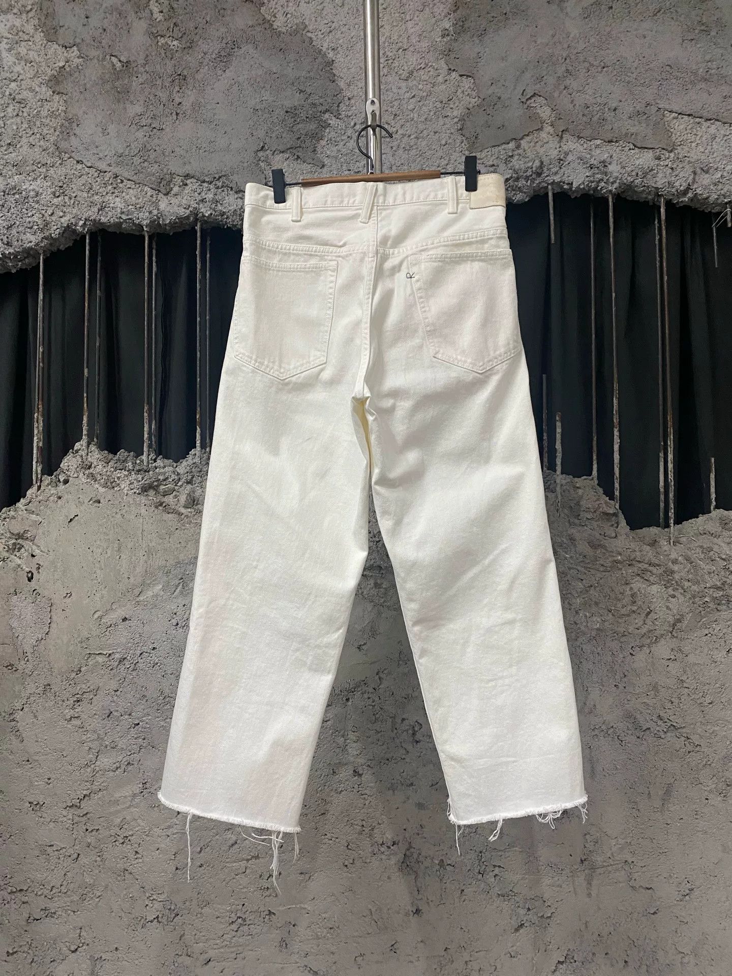 45rpm 45R White Raw Hem Denim Jeans Size 30 Size US 30 / EU 46 - 3 Thumbnail