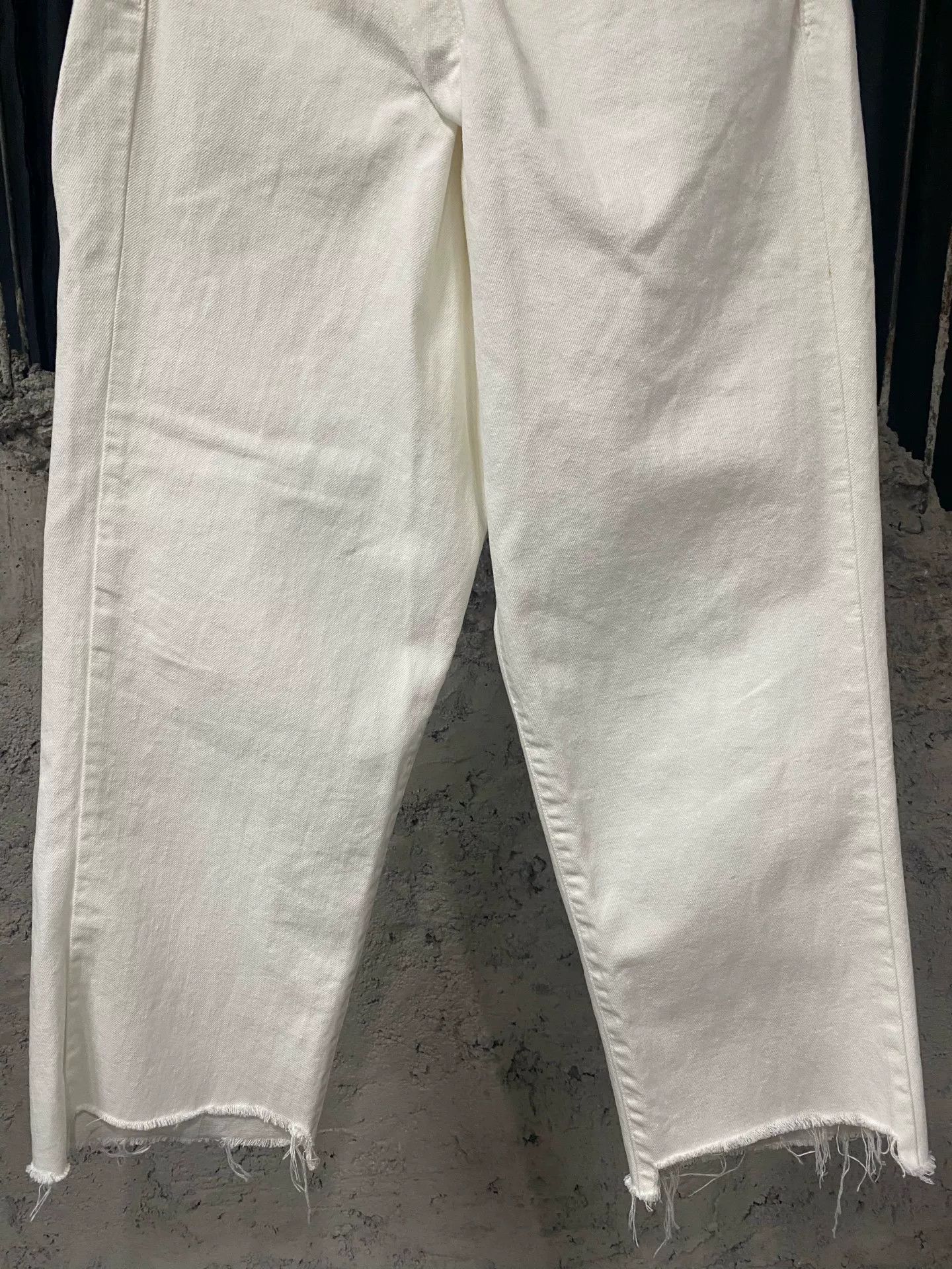 45rpm 45R White Raw Hem Denim Jeans Size 30 Size US 30 / EU 46 - 5 Thumbnail