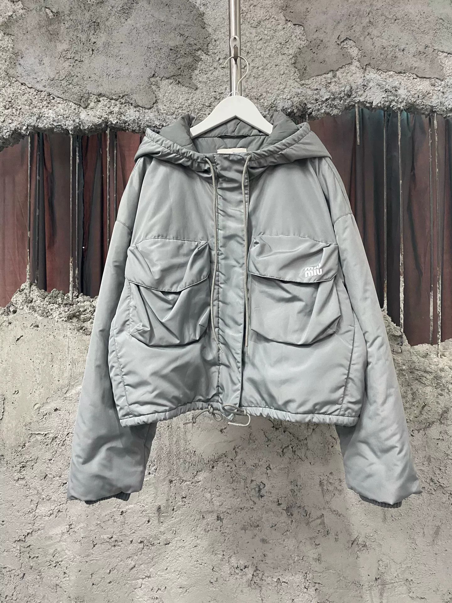 Miu Miu Miu Miu Nylon Hooded Jacket Size 36 Size XS / US 0-2 / IT 36-38 - 2 Thumbnail