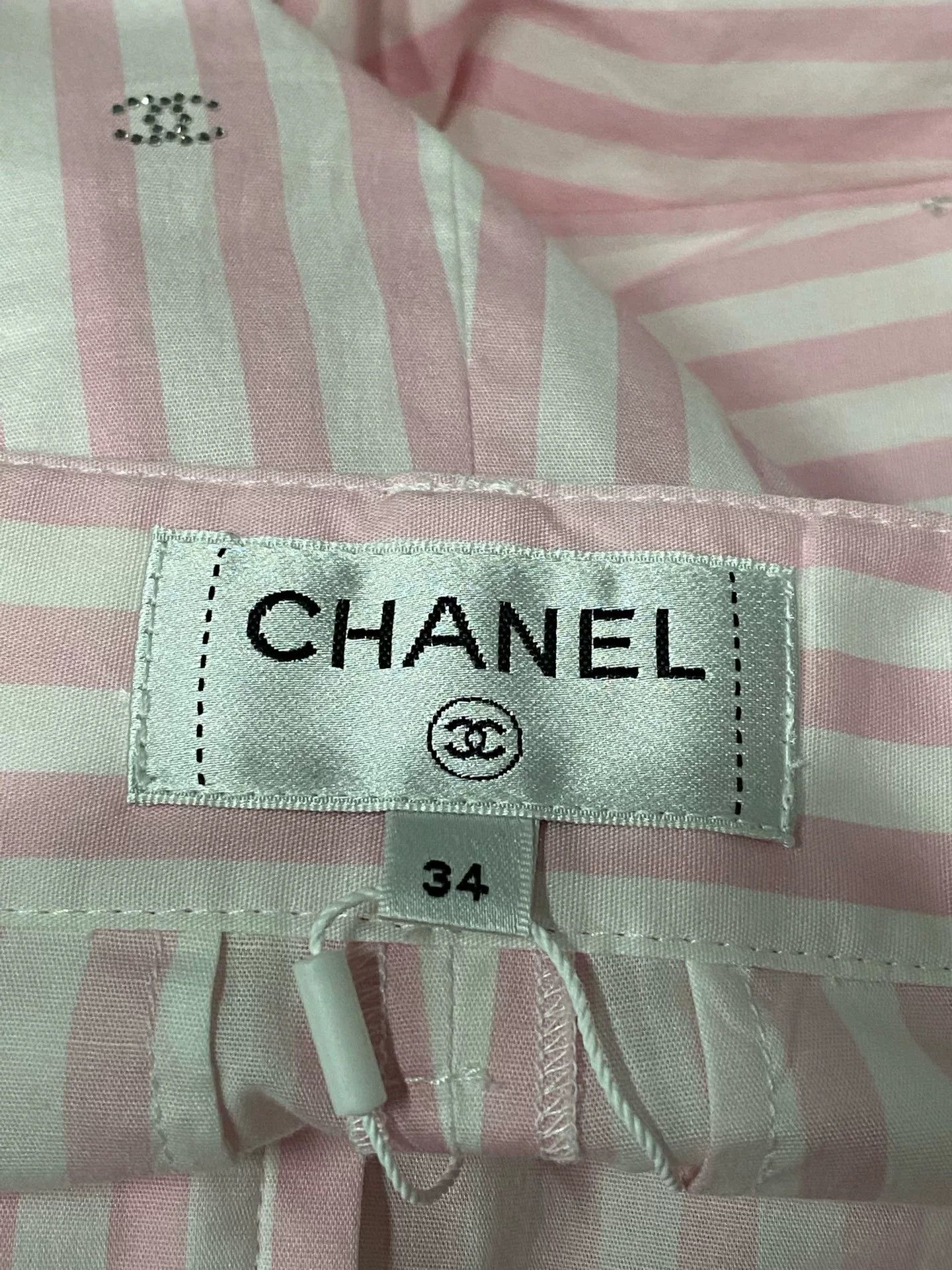 Chanel Chanel Striped Trousers Size 34 Size 25" / US 0 / IT 36 - 7 Thumbnail