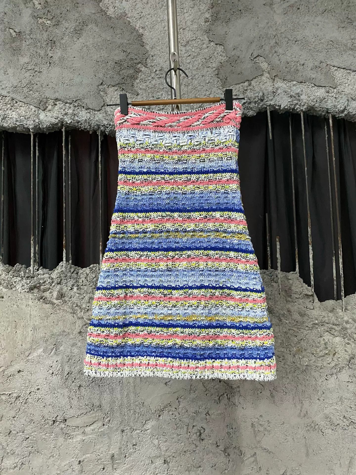 Chanel Chanel Multicolor Knit Strapless Dress Size 34 Size XS / US 0-2 / IT 36-38 - 3 Thumbnail