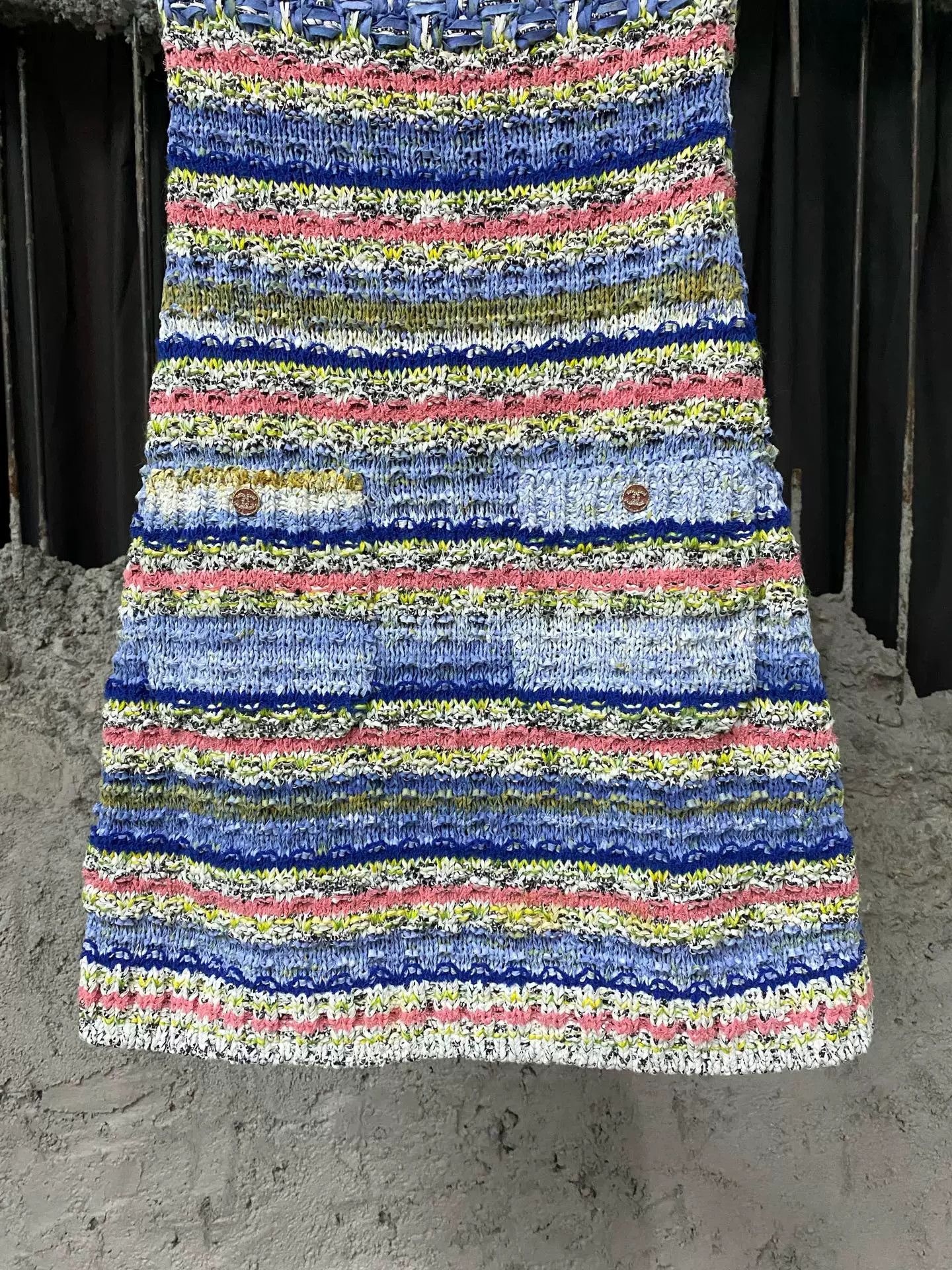 Chanel Chanel Multicolor Knit Strapless Dress Size 34 Size XS / US 0-2 / IT 36-38 - 5 Thumbnail
