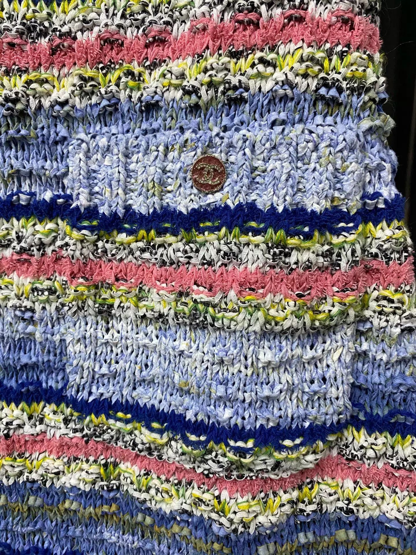 Chanel Chanel Multicolor Knit Strapless Dress Size 34 Size XS / US 0-2 / IT 36-38 - 6 Thumbnail