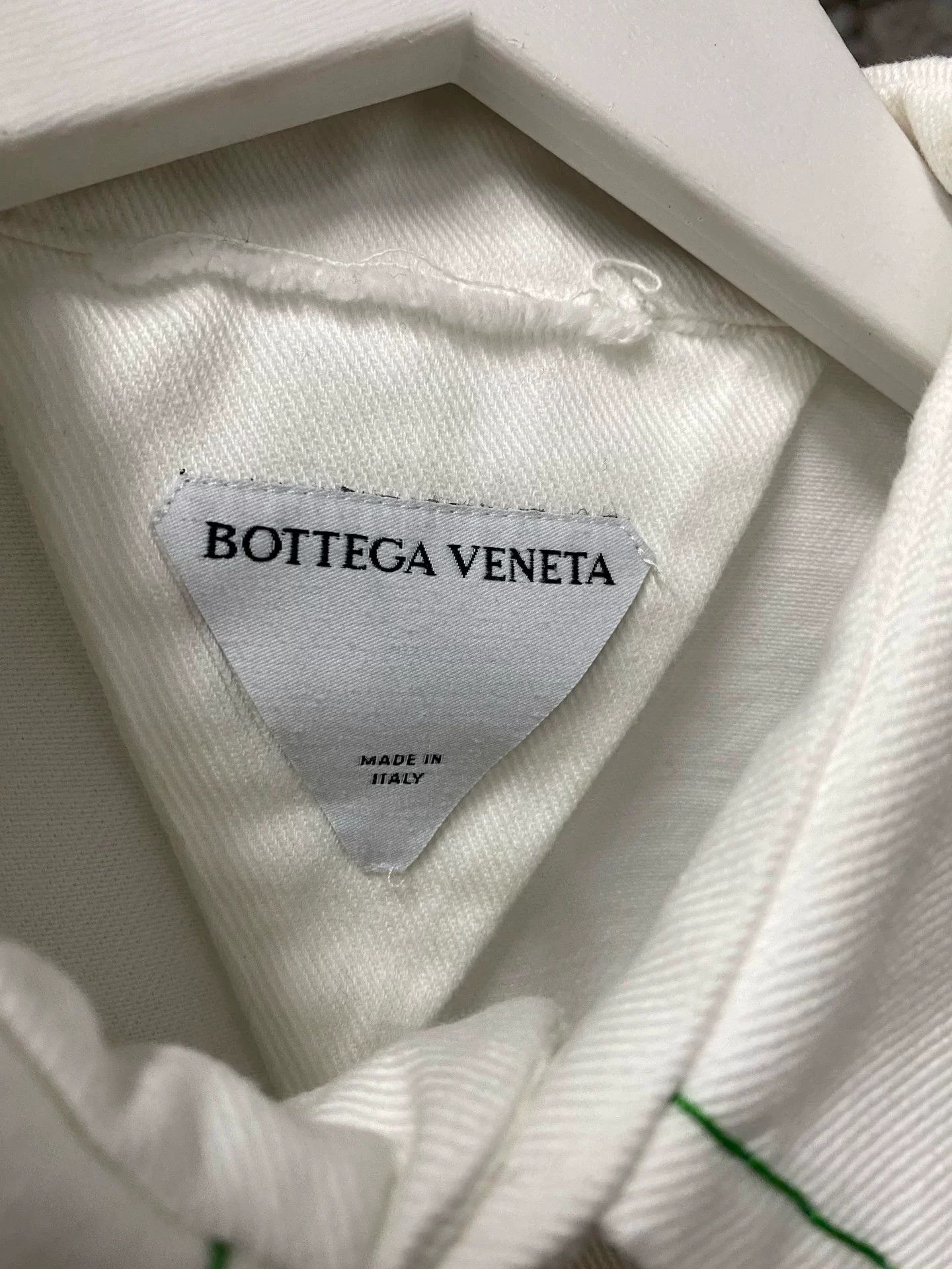 Bottega Veneta Bottega Veneta Green Stitch Denim Shirt Size S Size US S / EU 44-46 / 1 - 7 Thumbnail