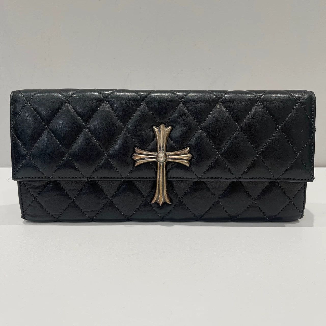 Chrome Hearts Chrome Hearts Quilted Cross Clutch Bag Size ONE SIZE - 2 Thumbnail