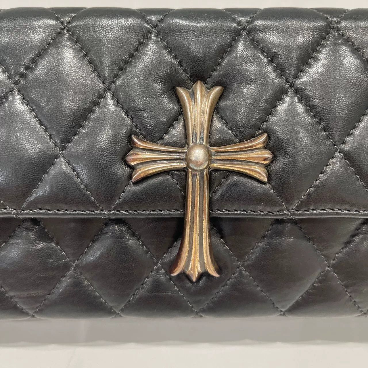 Chrome Hearts Chrome Hearts Quilted Cross Clutch Bag Size ONE SIZE - 7 Thumbnail