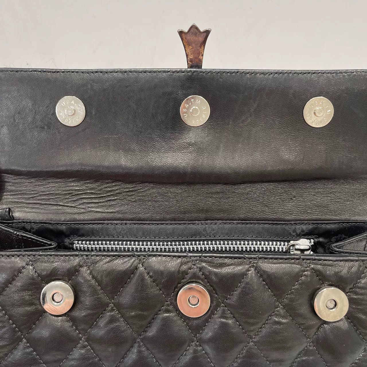 Chrome Hearts Chrome Hearts Quilted Cross Clutch Bag Size ONE SIZE - 9 Thumbnail