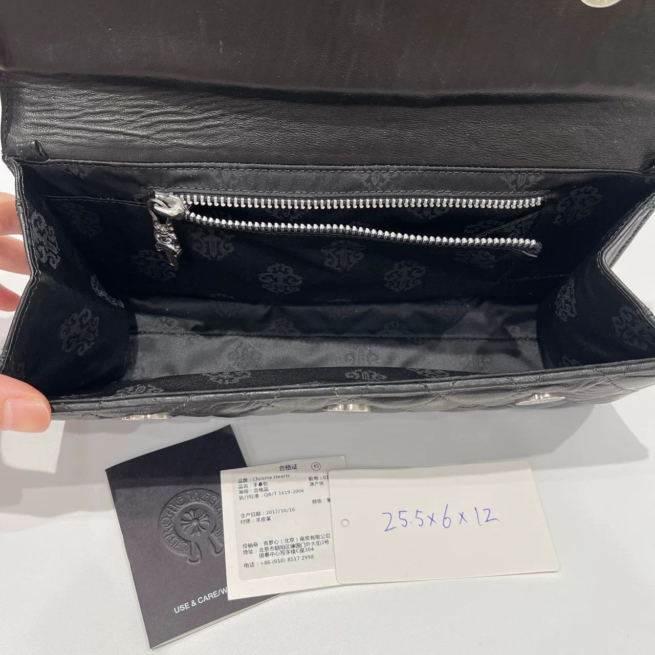 Chrome Hearts Chrome Hearts Quilted Cross Clutch Bag Size ONE SIZE - 10 Thumbnail