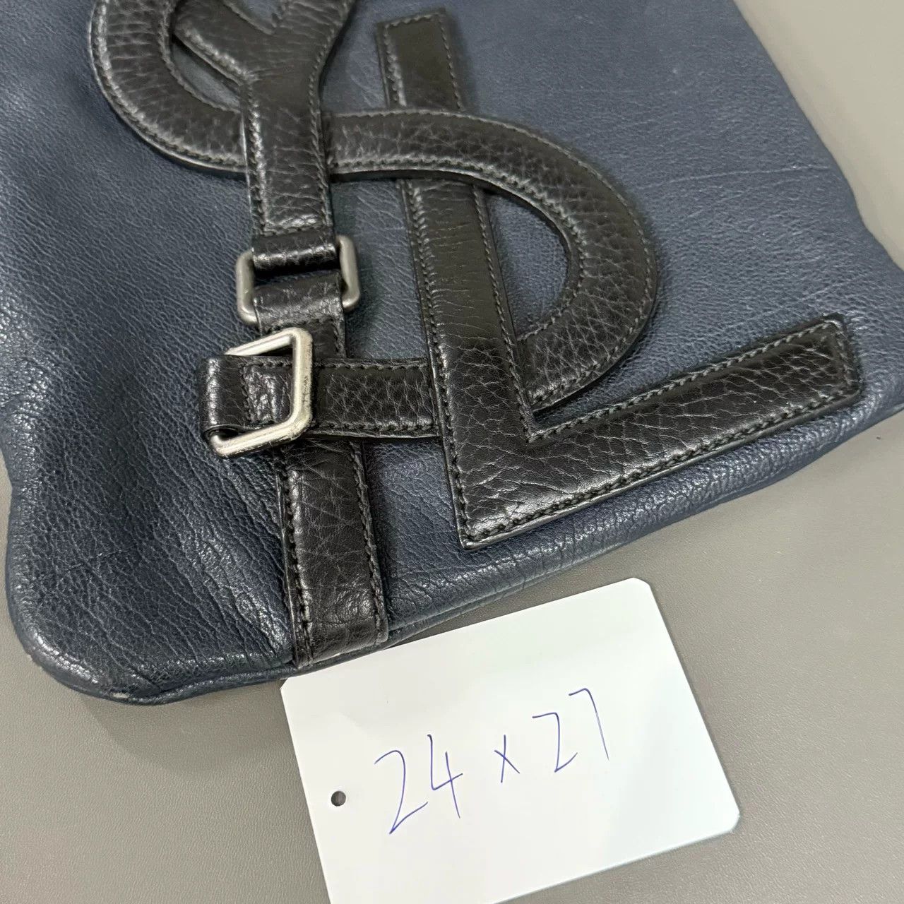 Yves Saint Laurent Yves Saint Laurent Leather Logo Crossbody Bag Size ONE SIZE - 10 Thumbnail