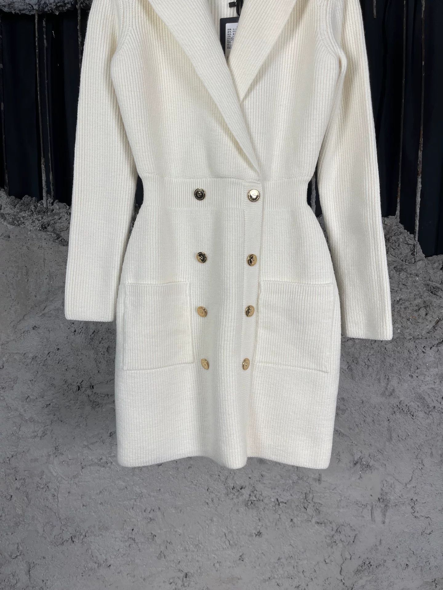 Elisabetta Franchi Elisabetta Franchi Double-Breasted Knit Dress Size 42 Size M / US 6-8 / IT 42-44 - 5 Thumbnail