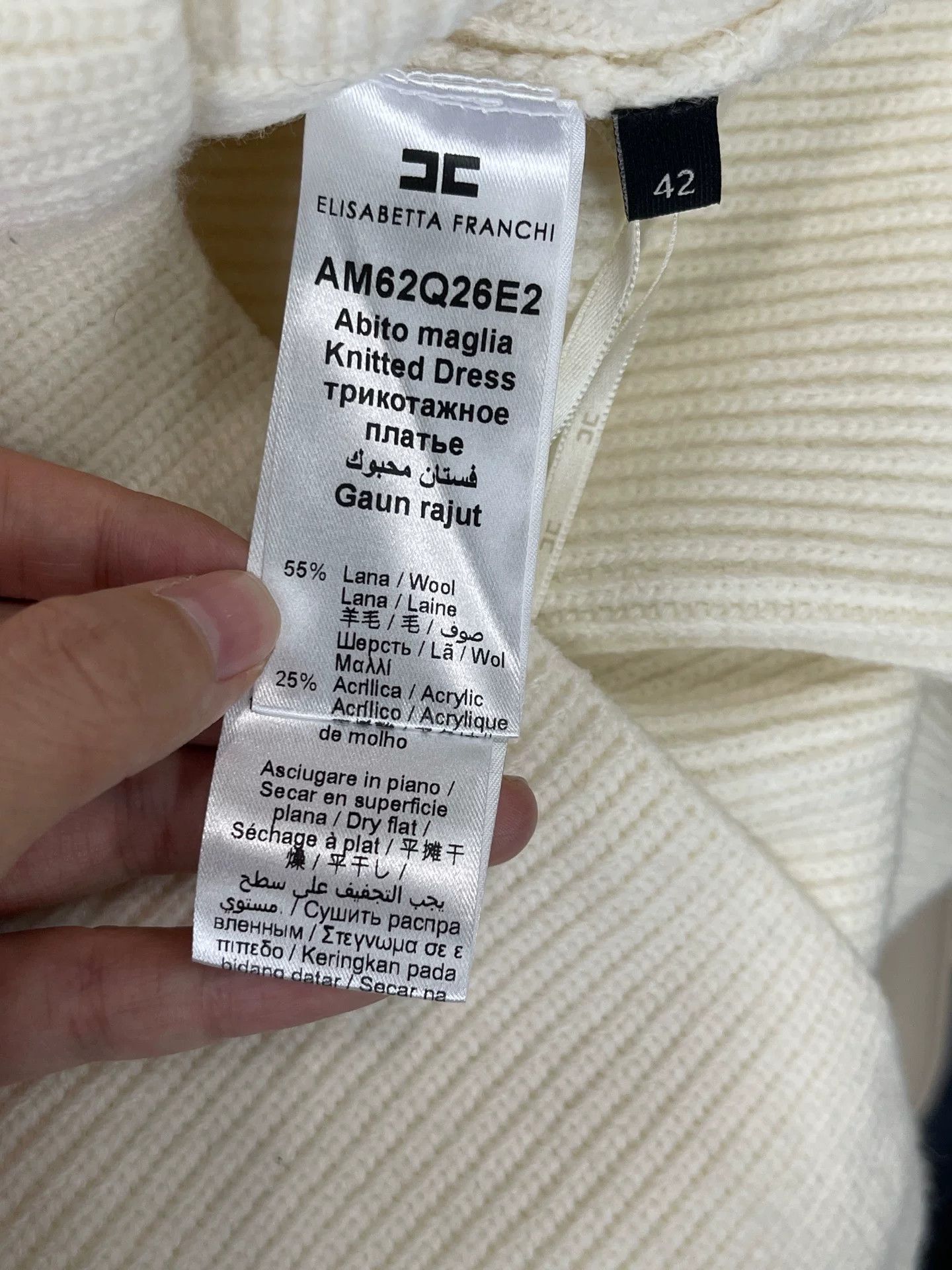 Elisabetta Franchi Elisabetta Franchi Double-Breasted Knit Dress Size 42 Size M / US 6-8 / IT 42-44 - 8 Thumbnail