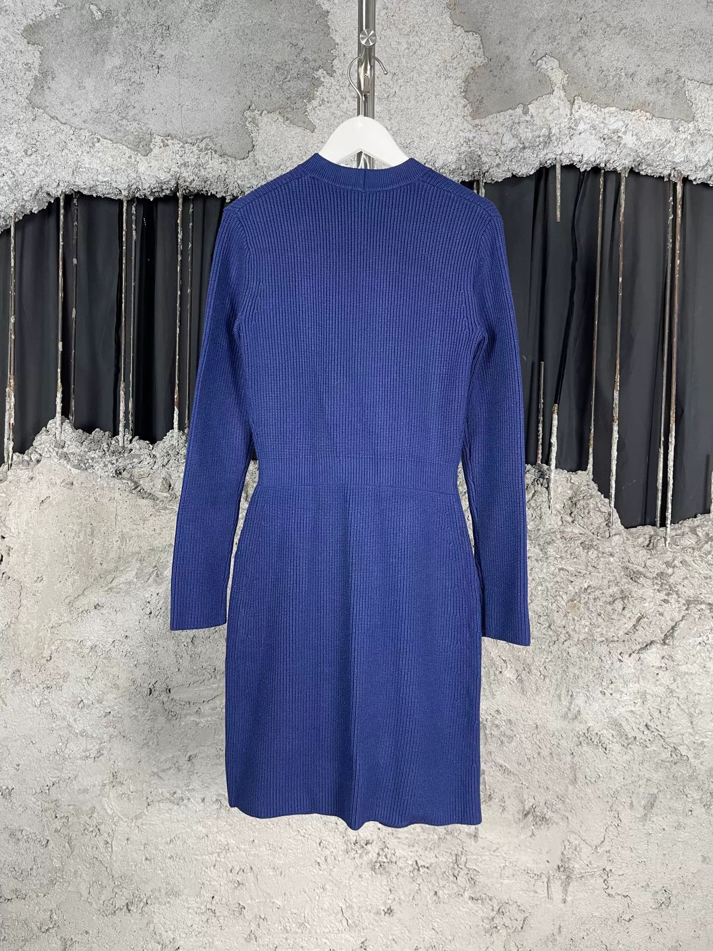 Elisabetta Franchi Elisabetta Franchi Blue Knit Mini Dress Size 42 Size M / US 6-8 / IT 42-44 - 3 Thumbnail