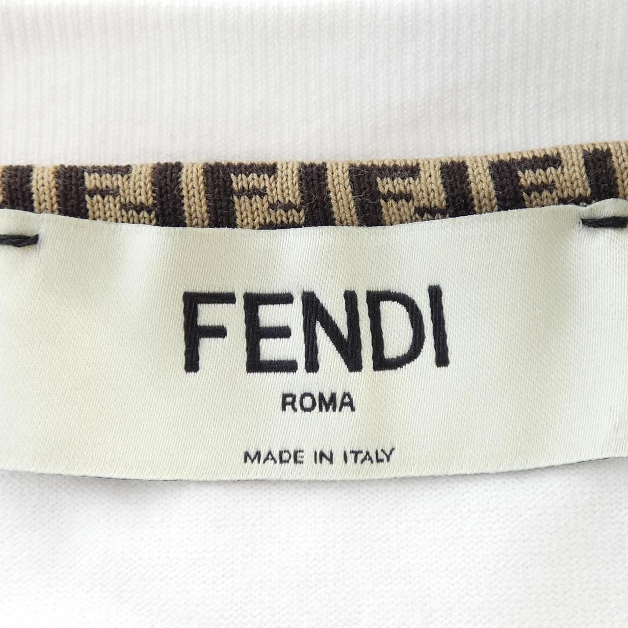 Fendi Fendi Fendi Cotton T Shirt Textile T-Shirts FS7254 AJXG DUTY FREE for USA Size ONE SIZE - 5 Thumbnail