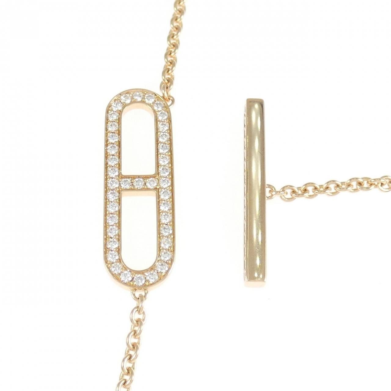 Hermes Hermes Hermes Ever Chaine d Ancre Au750 Pink Gold Diamond Necklace Precious Metal Necklace DUTY FREE for USA Size ONE SIZE - 5 Thumbnail