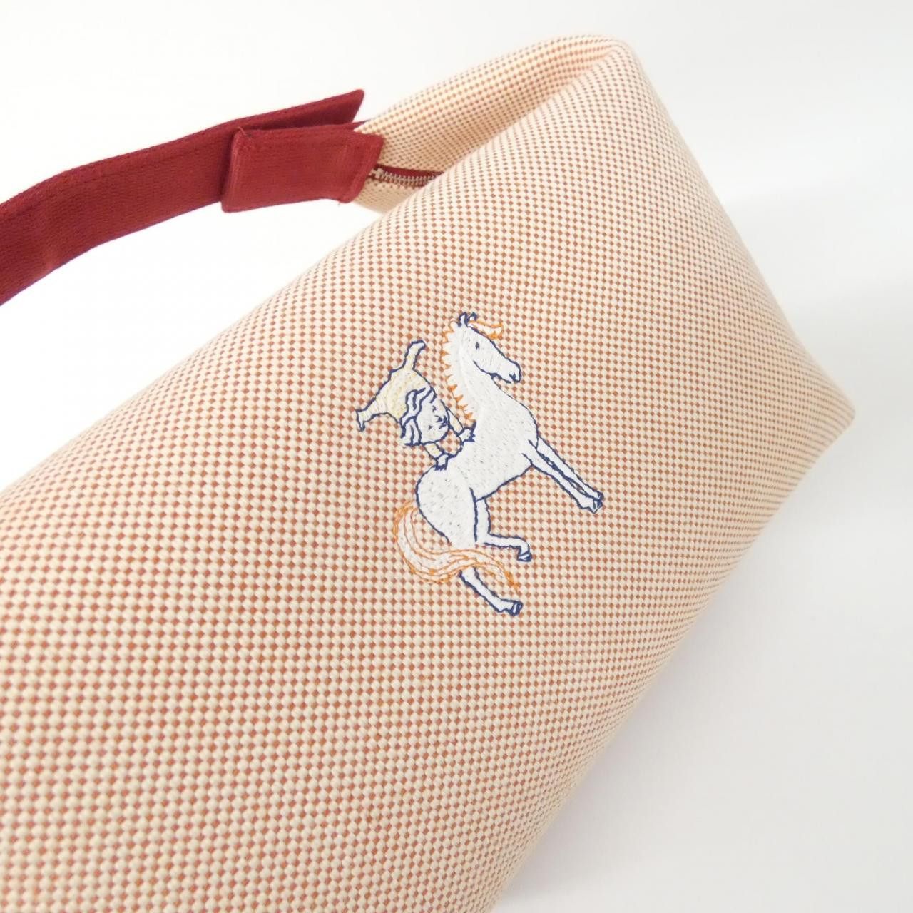 Hermes Hermes Hermes Bride A Black Cabriole GM Canvas Pouch Textile Vanity Bag DUTY FREE for USA Size ONE SIZE - 4 Thumbnail