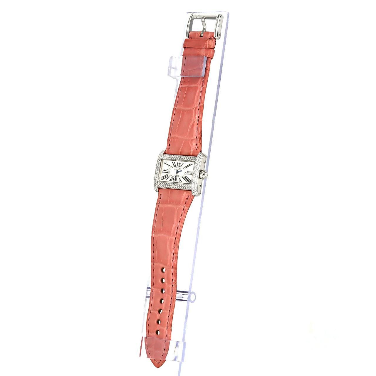Cartier Cartier Cartier Mini Tank Divan White Gold Quartz Precious Metal Quartz WA301236 DUTY FREE for USA Size ONE SIZE - 2 Thumbnail