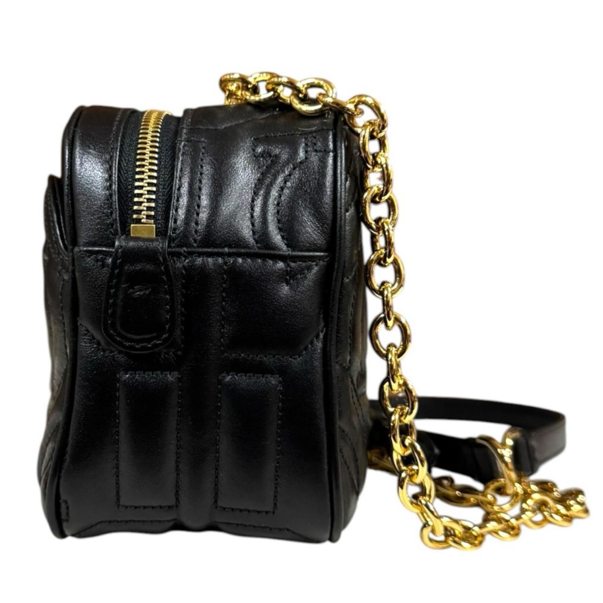 Salvatore Ferragamo Salvatore Ferragamo Gancini Shoulder Bag, Leather, Black, Women's, Chain Size ONE SIZE - 5 Thumbnail