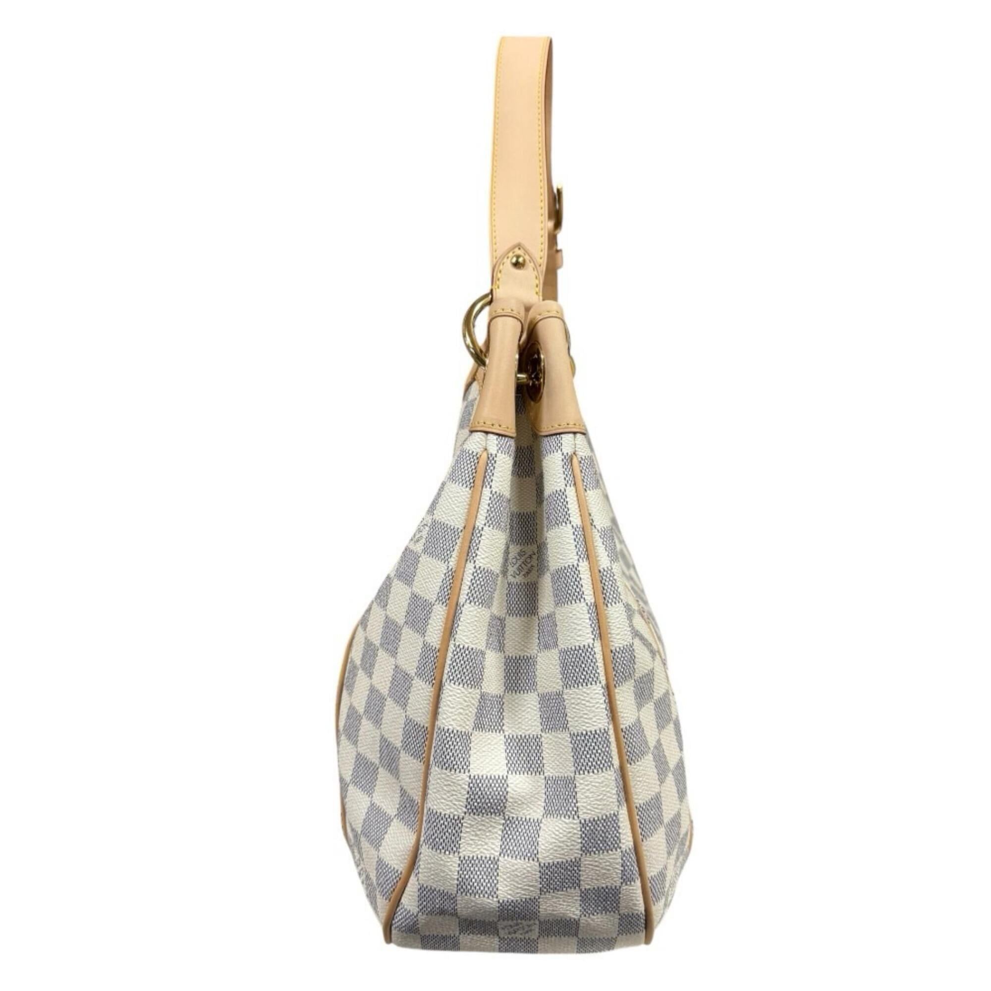 Louis Vuitton Louis Vuitton Galliera PM Damier Azur Shoulder Bag, Canvas N55215 White, Women's LOUIS VUITTON Size ONE SIZE - 5 Thumbnail