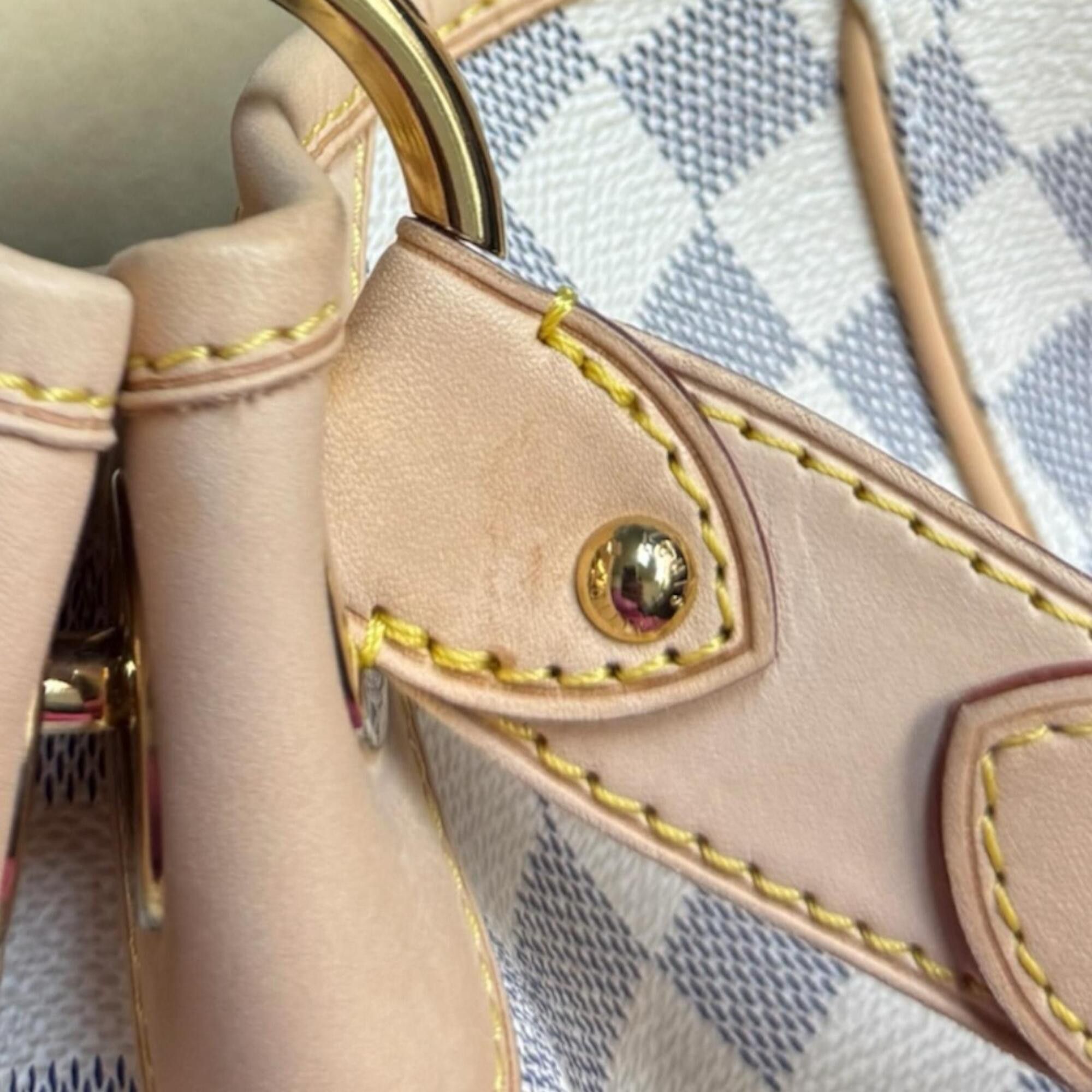 Louis Vuitton Louis Vuitton Galliera PM Damier Azur Shoulder Bag, Canvas N55215 White, Women's LOUIS VUITTON Size ONE SIZE - 11 Thumbnail