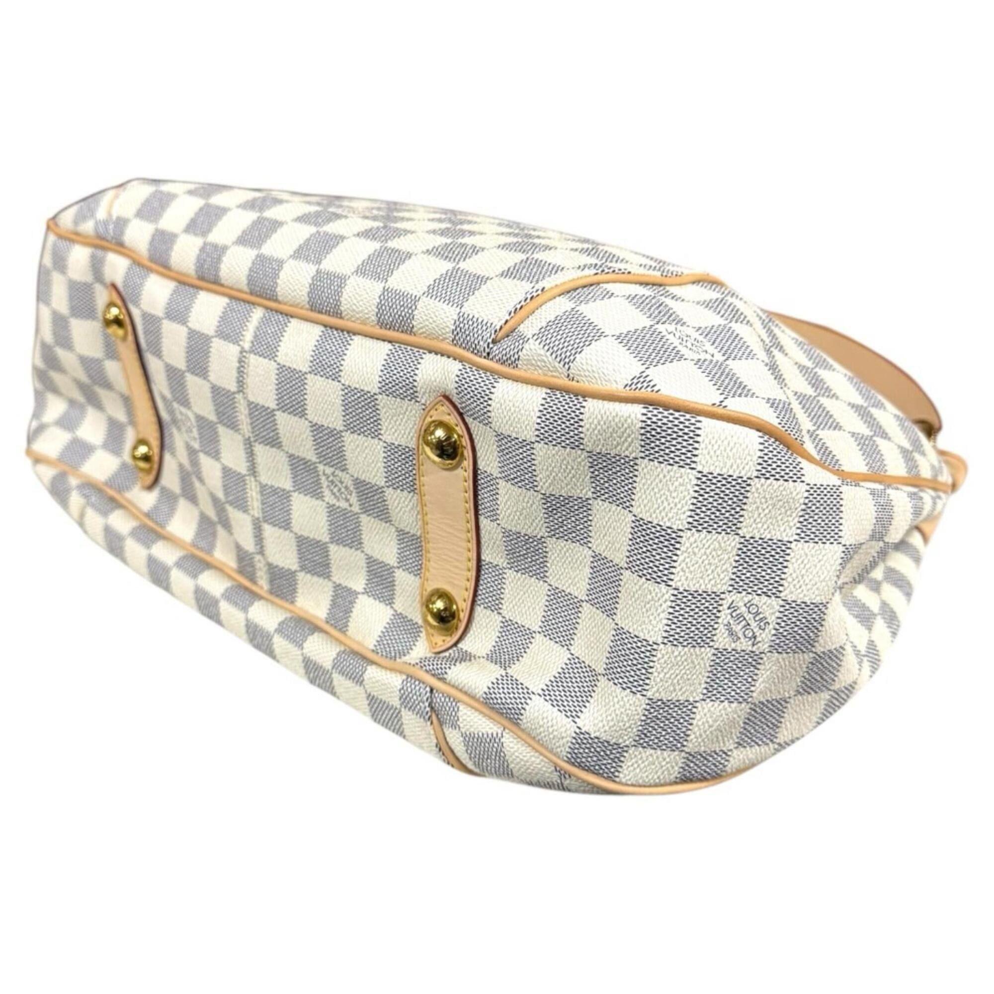 Louis Vuitton Louis Vuitton Galliera PM Damier Azur Shoulder Bag, Canvas N55215 White, Women's LOUIS VUITTON Size ONE SIZE - 6 Thumbnail
