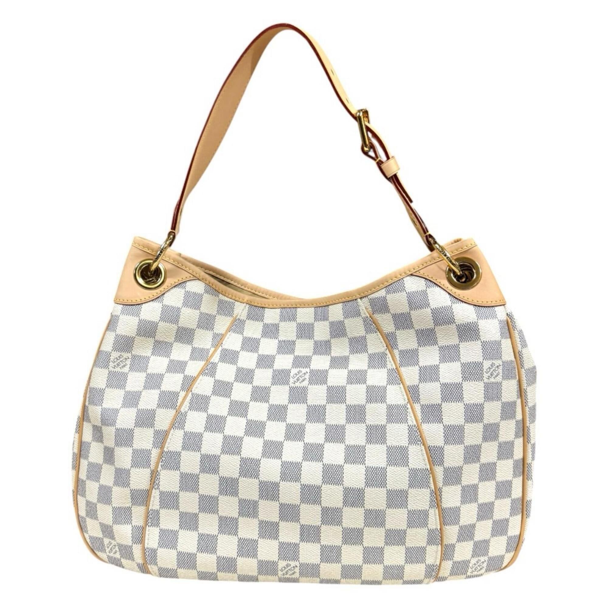 Louis Vuitton Louis Vuitton Galliera PM Damier Azur Shoulder Bag, Canvas N55215 White, Women's LOUIS VUITTON Size ONE SIZE - 3 Thumbnail