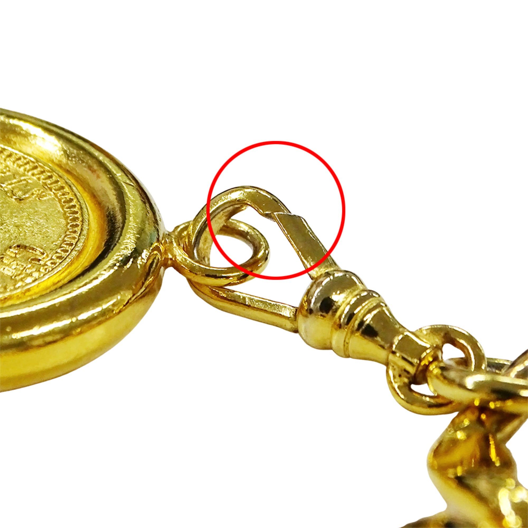 Chanel Chanel women's chain belt with gold logo plate and coin motif. Size ONE SIZE - 10 Thumbnail