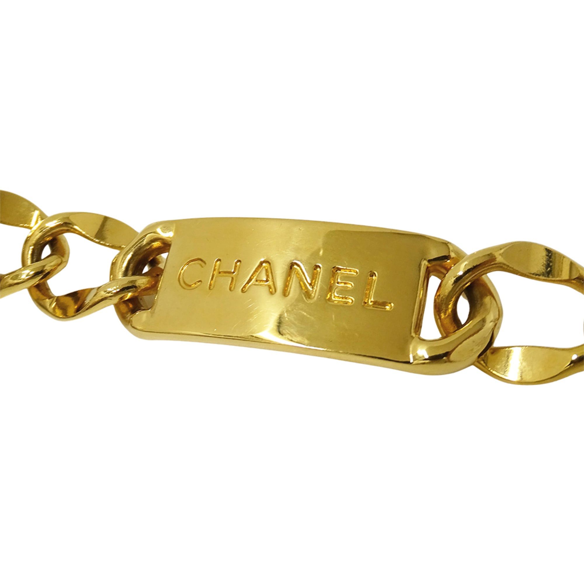Chanel Chanel women's chain belt with gold logo plate and coin motif. Size ONE SIZE - 5 Thumbnail