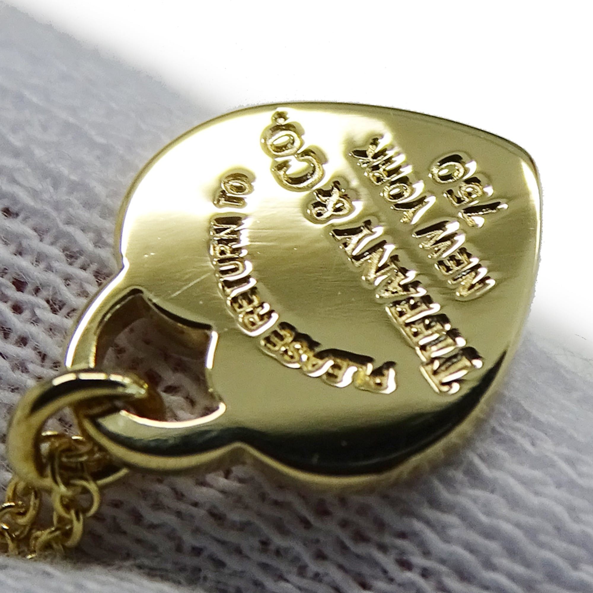 Tiffany & Co. Tiffany & Co. Women's Necklace, 750YG Mini Heart Tag, Yellow Gold Jewelry Size ONE SIZE - 7 Thumbnail