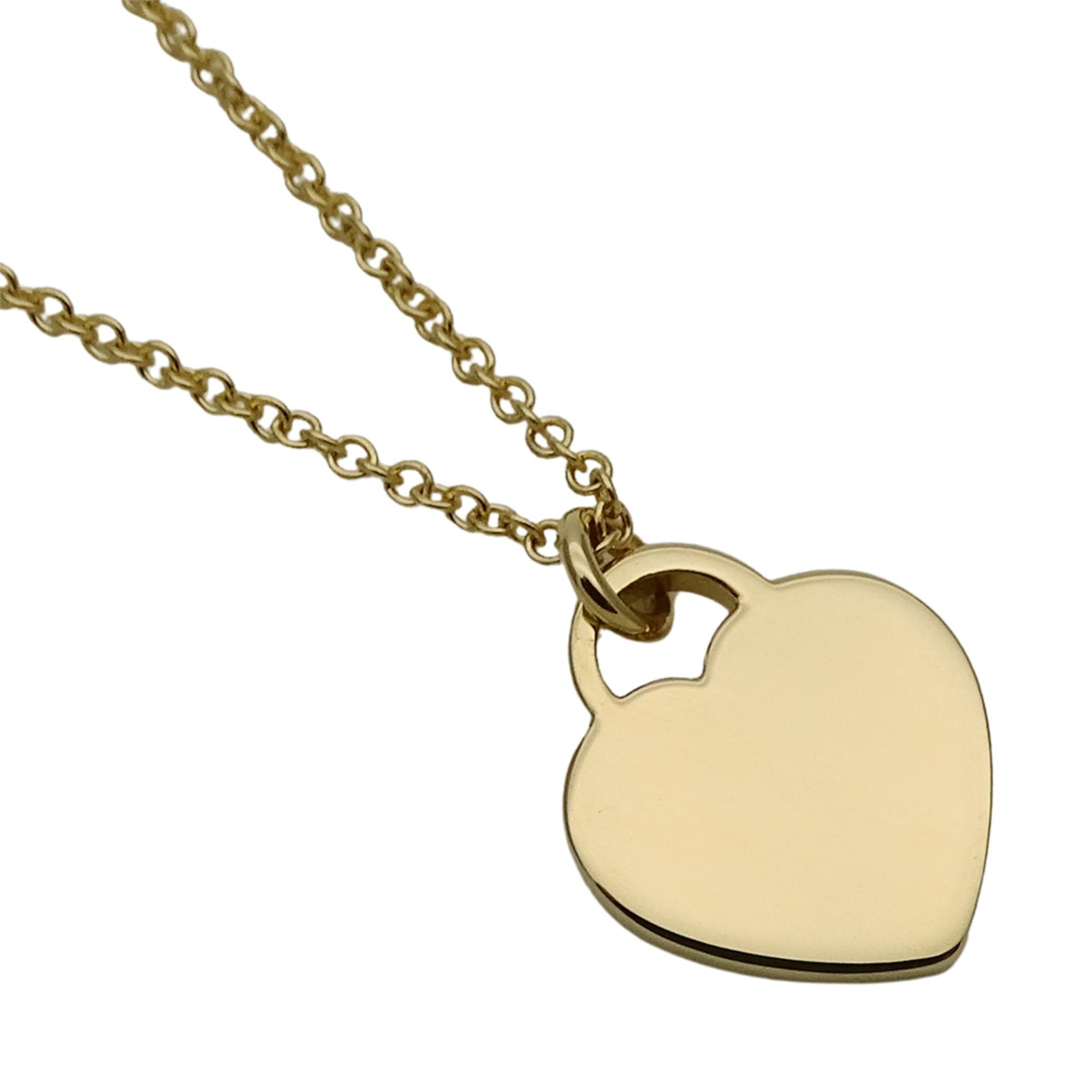 Tiffany & Co. Tiffany & Co. Women's Necklace, 750YG Mini Heart Tag, Yellow Gold Jewelry Size ONE SIZE - 4 Thumbnail