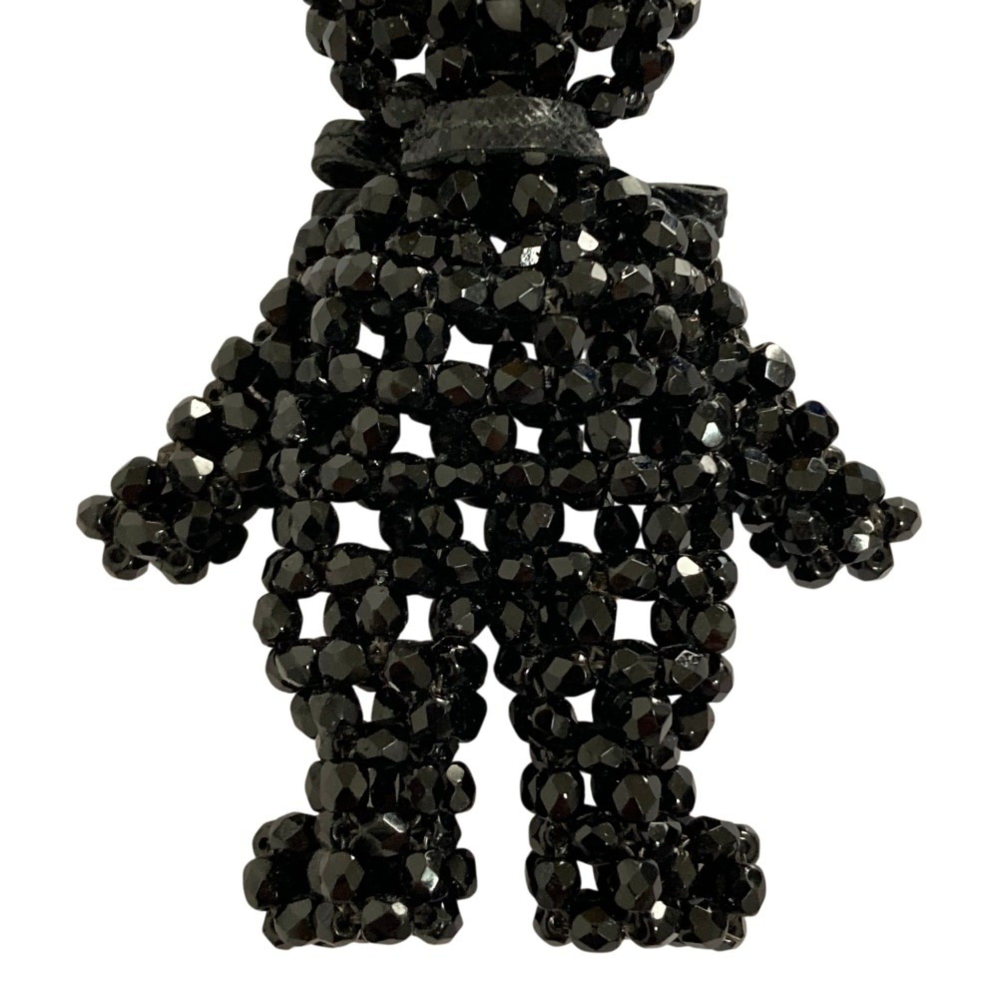 Prada Prada Beaded Bear Charm Keychain Black Women's Size ONE SIZE - 8 Thumbnail