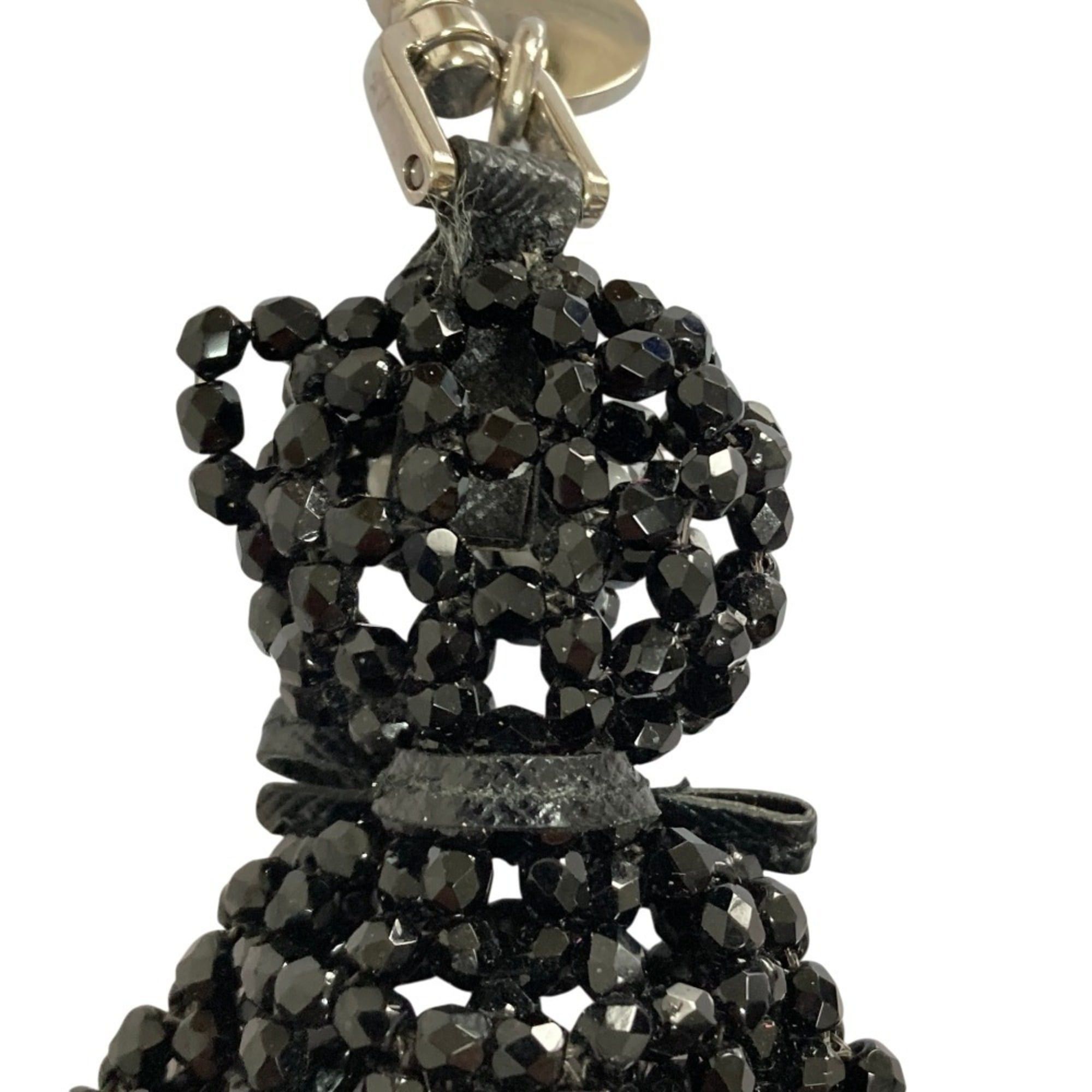 Prada Prada Beaded Bear Charm Keychain Black Women's Size ONE SIZE - 7 Thumbnail