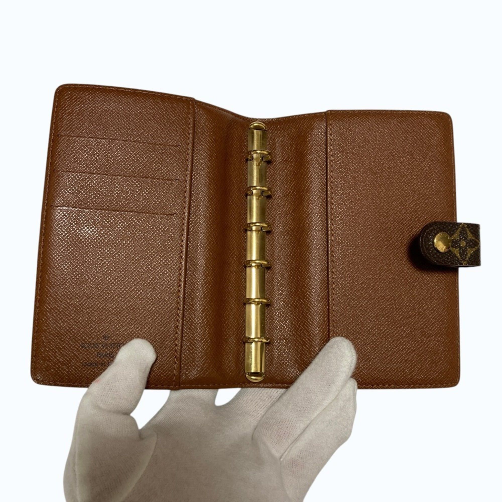 Louis Vuitton LOUIS VUITTON Agenda PM Monogram Notebook Cover R20005 Brown Women's Size ONE SIZE - 6 Thumbnail
