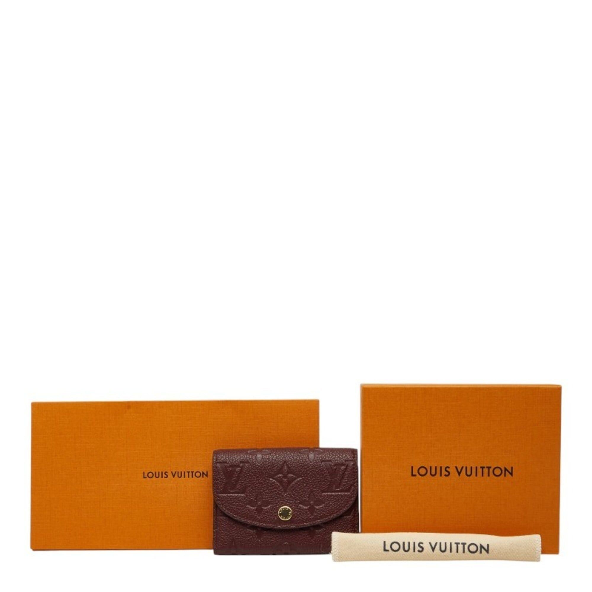 Louis Vuitton Louis Vuitton Monogram Empreinte Portemonnaie Rosalie Wallet/Coin Case/Card Holder/Business Card Case M25810 Grenadine Red Leather Women's LOUIS VUITTON Size ONE SIZE - 10 Thumbnail