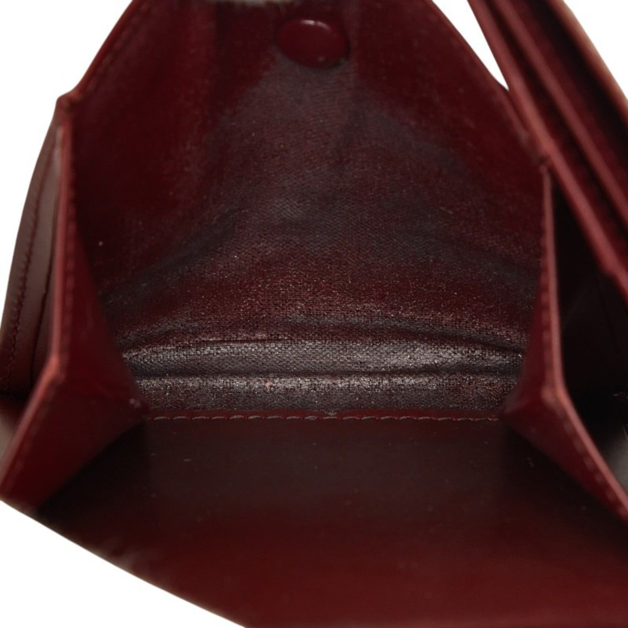Cartier Cartier Must Line Bi-fold Wallet, Wine Red/Bordeaux Leather, Women's. Size ONE SIZE - 6 Thumbnail