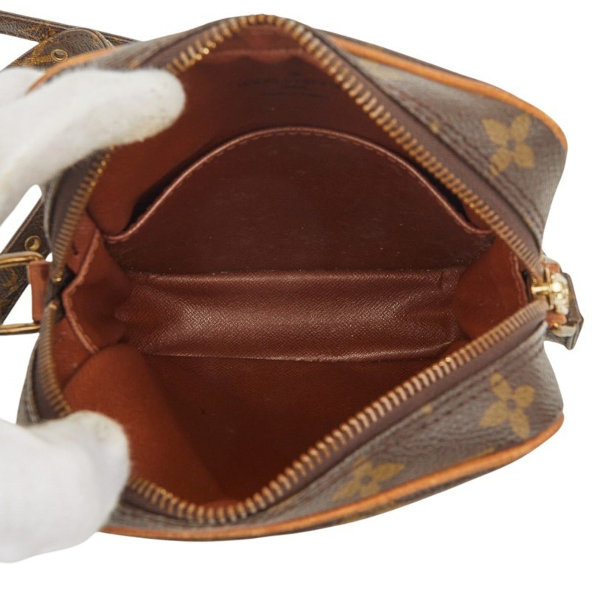 Louis Vuitton Louis Vuitton Monogram Danube Crossbody Shoulder Bag M45266 Brown Leather Women's LOUIS VUITTON Size ONE SIZE - 9 Thumbnail
