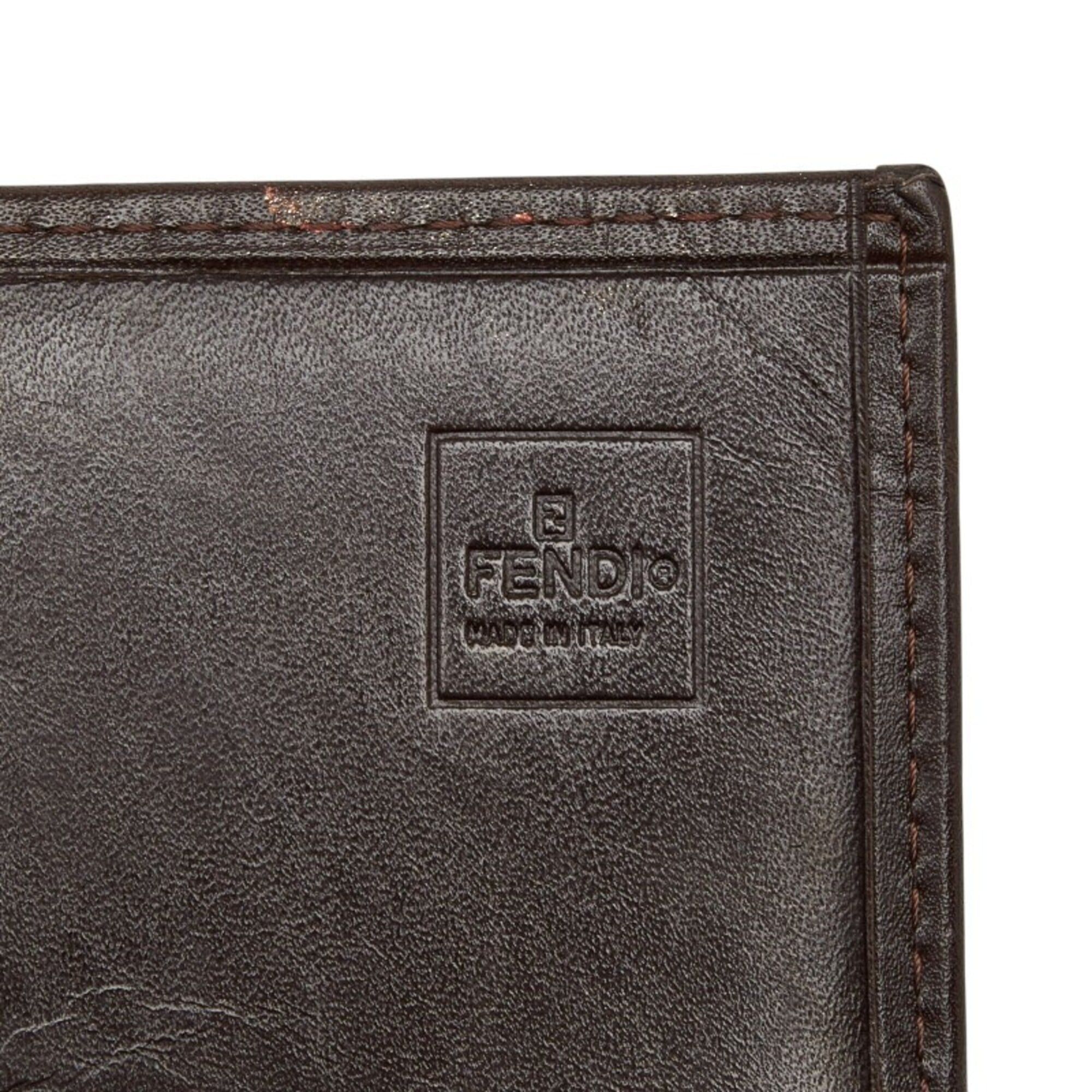 Fendi Fendi Zucca Long Wallet 15828 Brown Canvas Leather Women's FENDI Size ONE SIZE - 8 Thumbnail