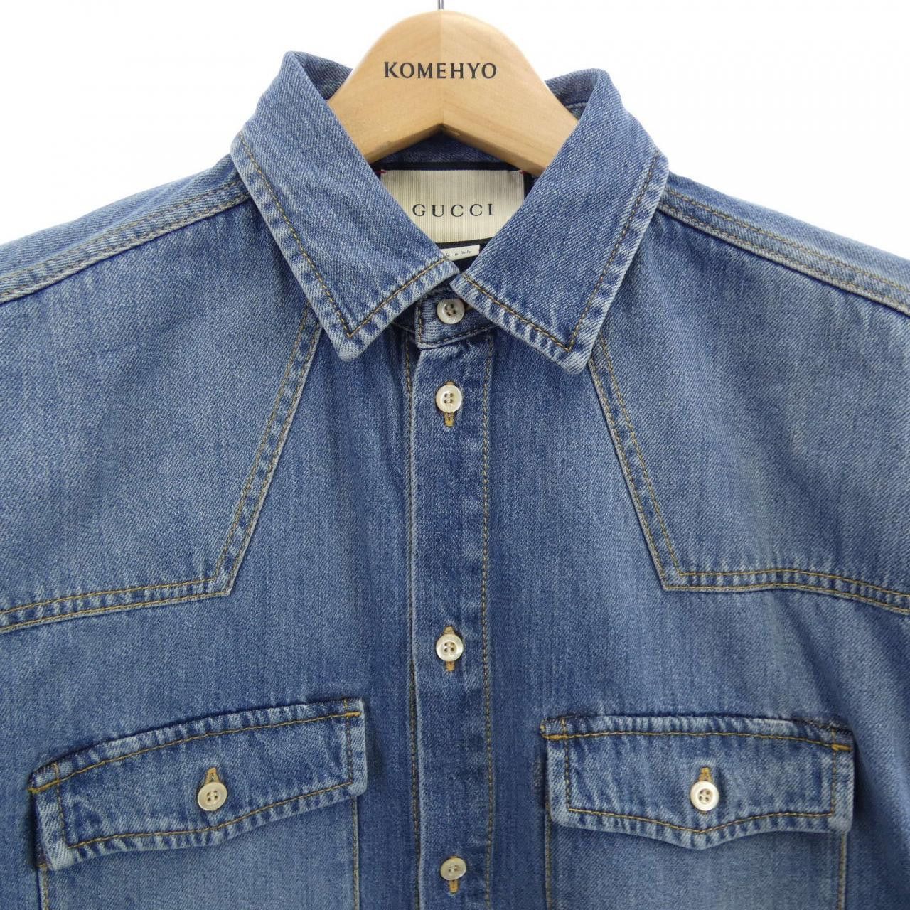 Gucci Gucci Gucci Shirt Textile Dress Shirt 633935 XDBEX DUTY FREE for USA Size ONE SIZE - 5 Thumbnail