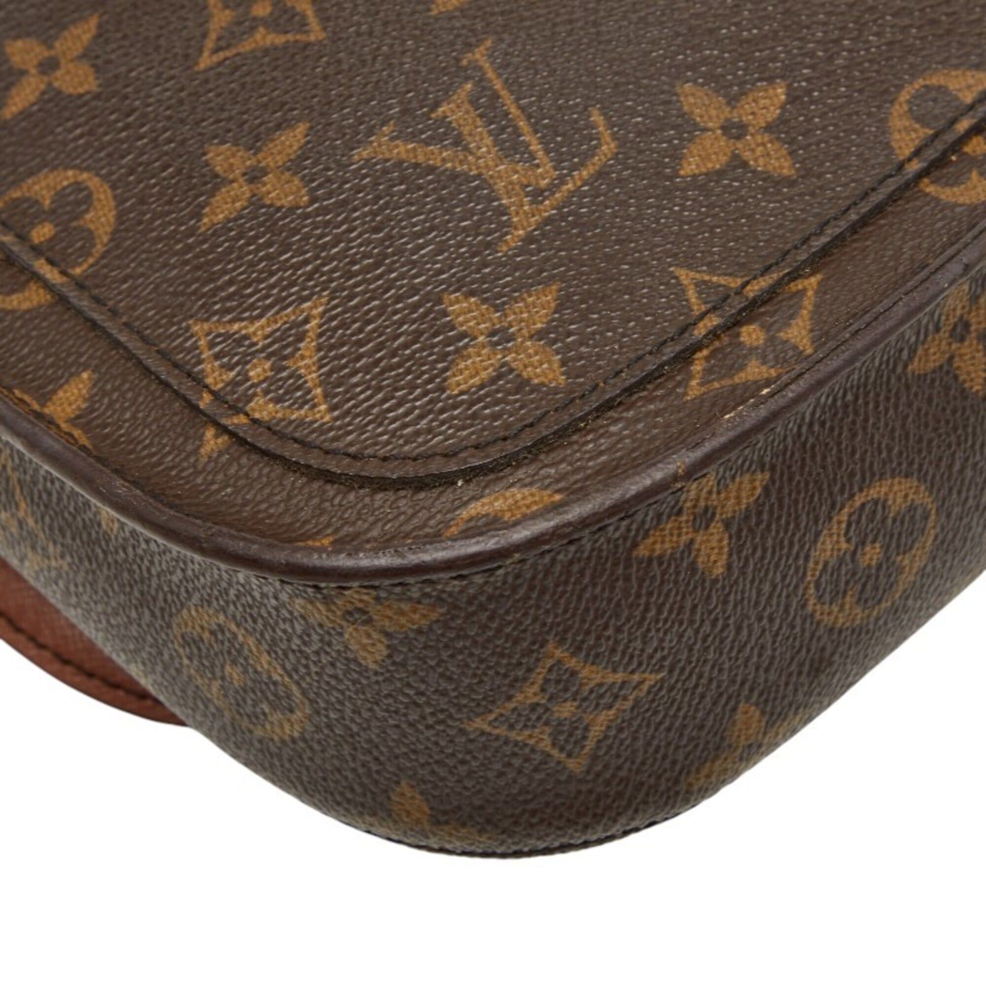 Louis Vuitton Louis Vuitton Monogram Mini Saint Cloud Shoulder Bag M51244 Brown Leather Women's LOUIS VUITTON Size ONE SIZE - 7 Thumbnail