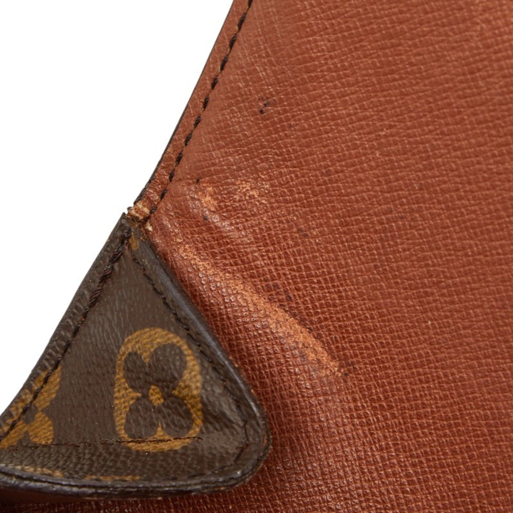 Louis Vuitton Louis Vuitton Monogram Mini Saint Cloud Shoulder Bag M51244 Brown Leather Women's LOUIS VUITTON Size ONE SIZE - 8 Thumbnail