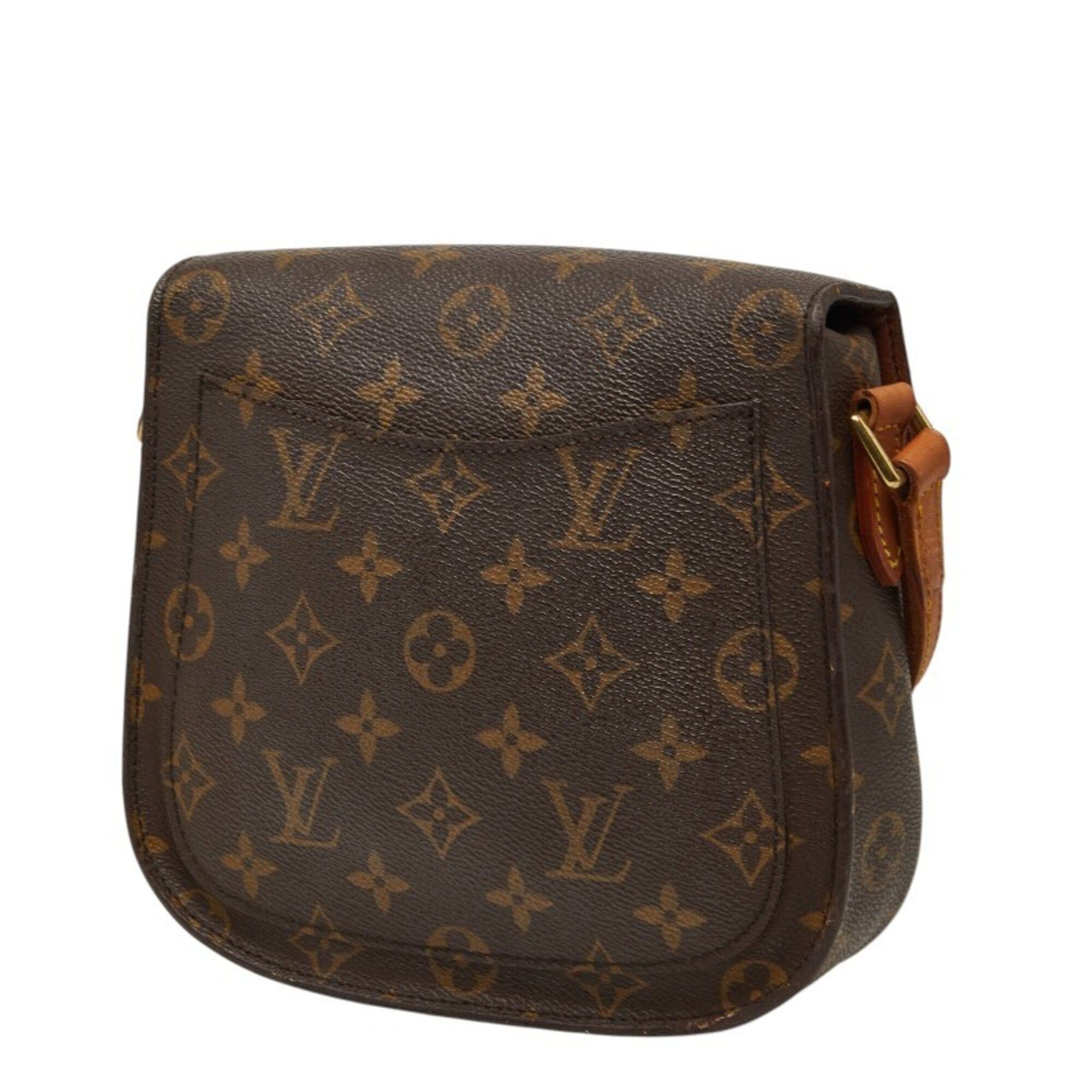 Louis Vuitton Louis Vuitton Monogram Mini Saint Cloud Shoulder Bag M51244 Brown Leather Women's LOUIS VUITTON Size ONE SIZE - 2 Thumbnail