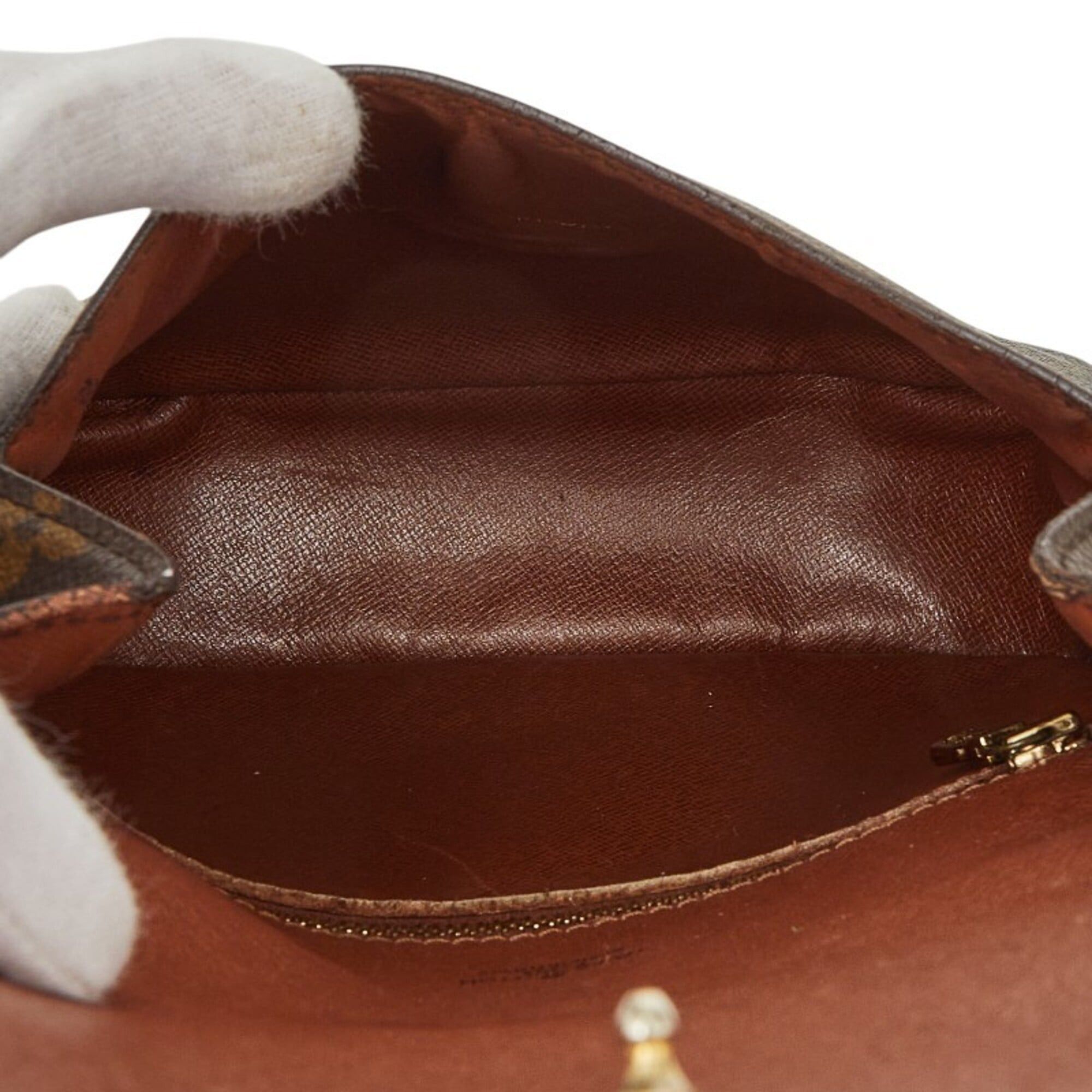 Louis Vuitton Louis Vuitton Monogram Mini Saint Cloud Shoulder Bag M51244 Brown Leather Women's LOUIS VUITTON Size ONE SIZE - 14 Thumbnail