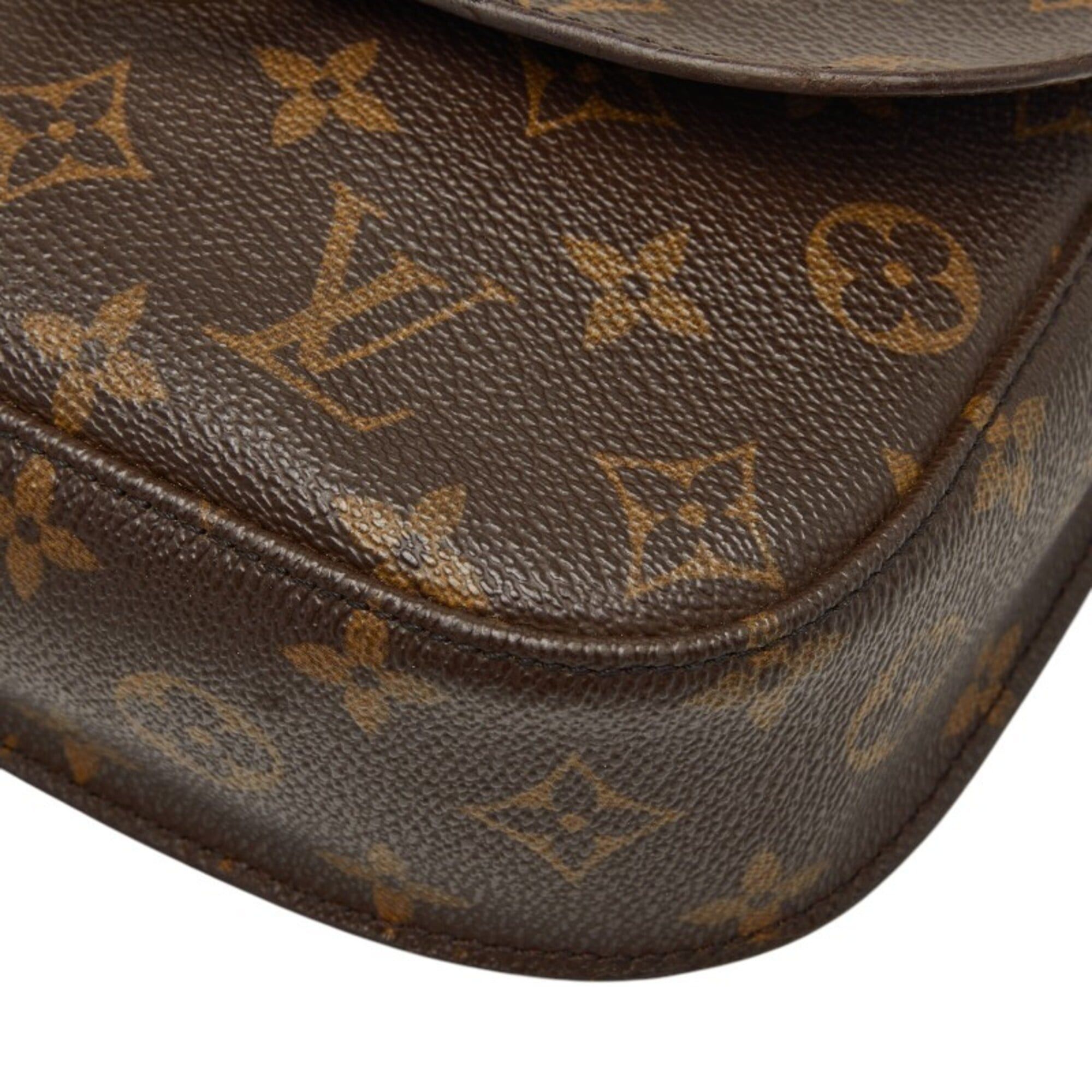Louis Vuitton Louis Vuitton Monogram Mini Saint Cloud Shoulder Bag M51244 Brown Leather Women's LOUIS VUITTON Size ONE SIZE - 5 Thumbnail