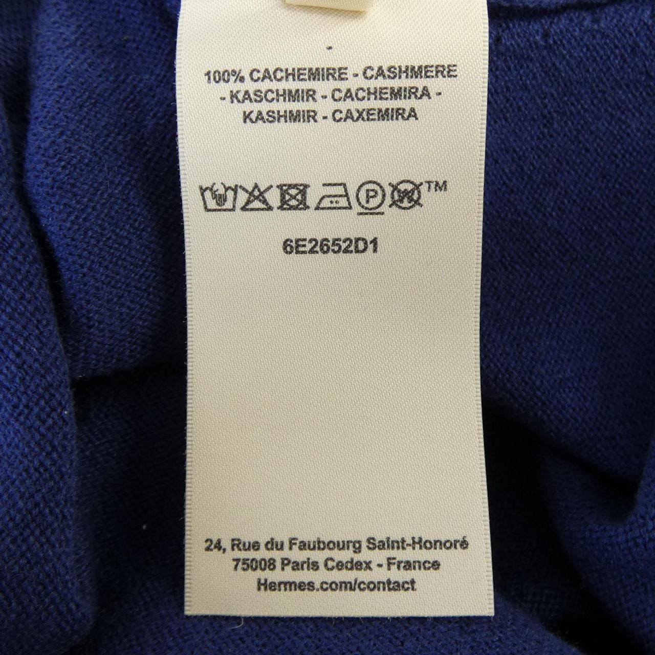Hermes Hermes Hermes H Lift Cashmere Knitwear Textile Tops DUTY FREE for USA Size ONE SIZE - 3 Thumbnail