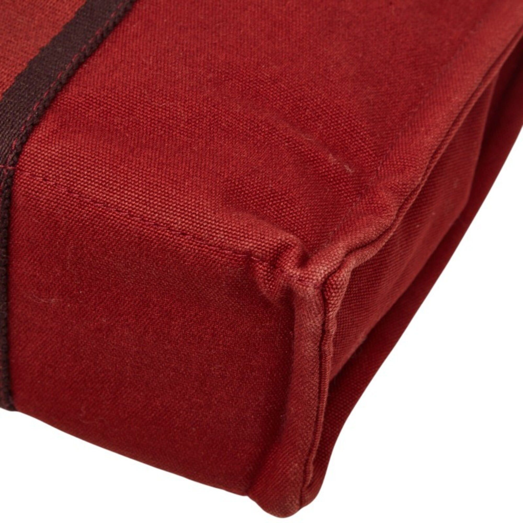 Hermes Hermes Fourre-Tout Tote PM Handbag, Red Canvas, Women's HERMES Size ONE SIZE - 4 Thumbnail