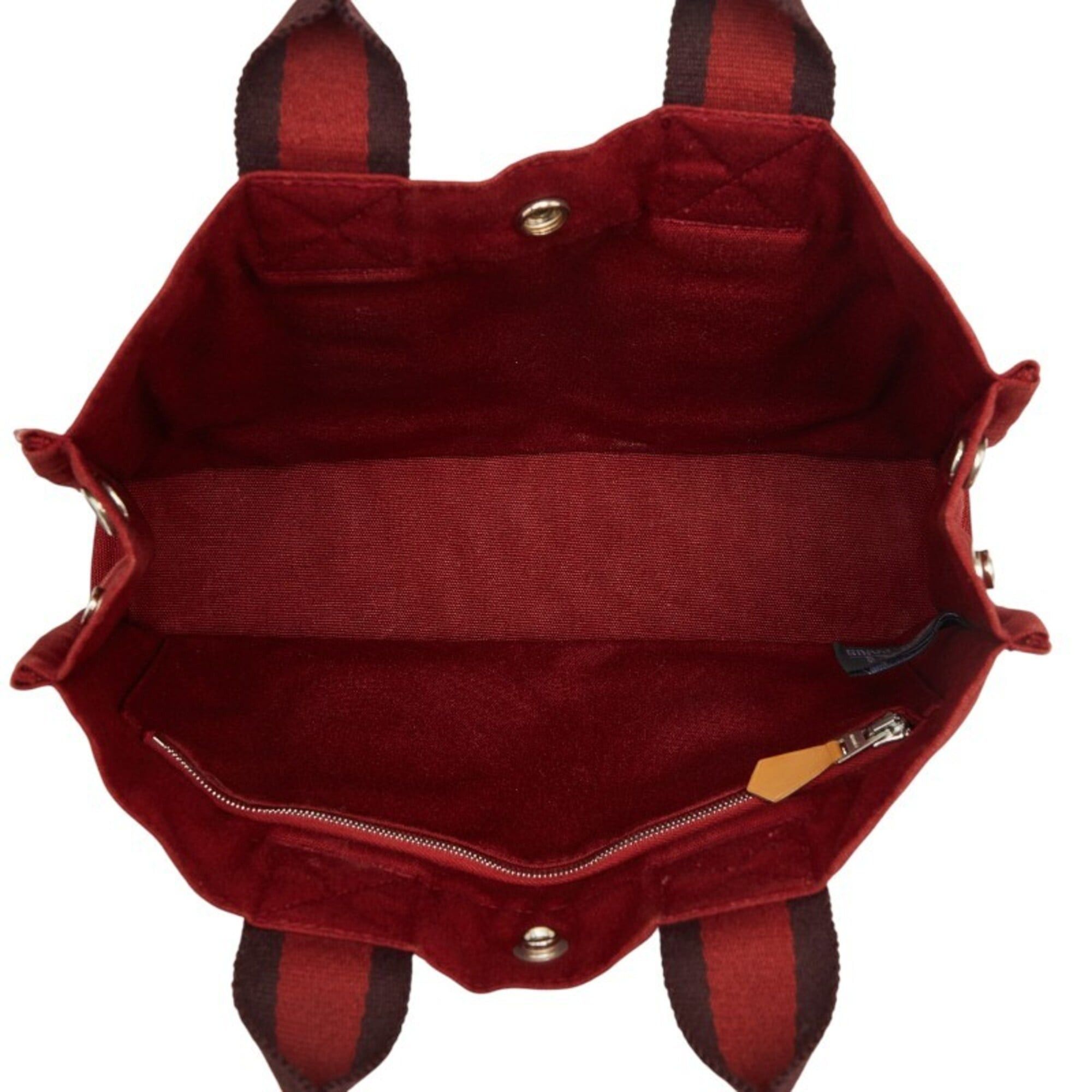 Hermes Hermes Fourre-Tout Tote PM Handbag, Red Canvas, Women's HERMES Size ONE SIZE - 8 Thumbnail
